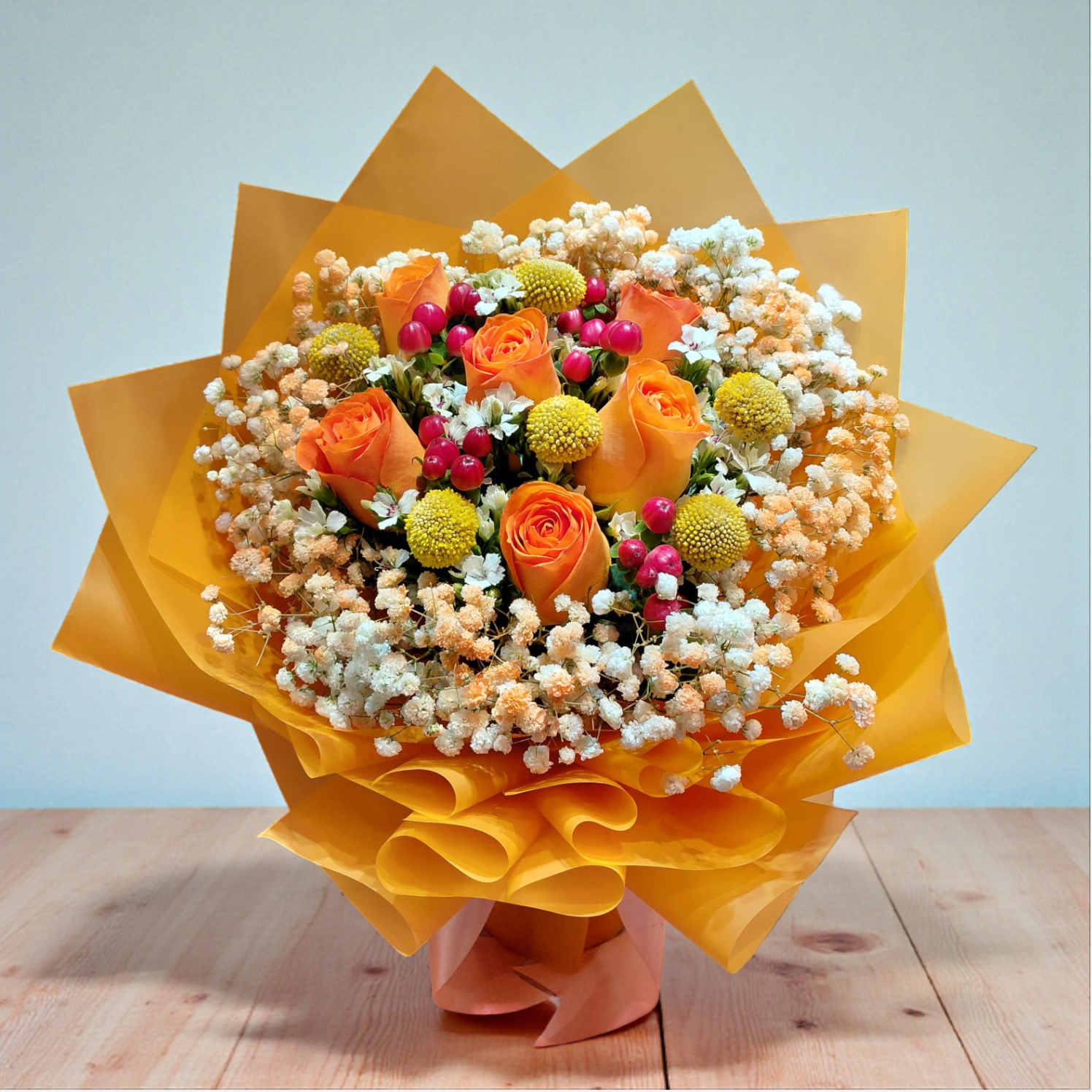 👉🏻鮮👈🏻Love is Simple 系列｜橙玫瑰花束丨情人節花束丨經典之選丨生日花束丨橙玫瑰 6支 9支 11支 18支丨紀念日花束丨畢業花束丨花束推介