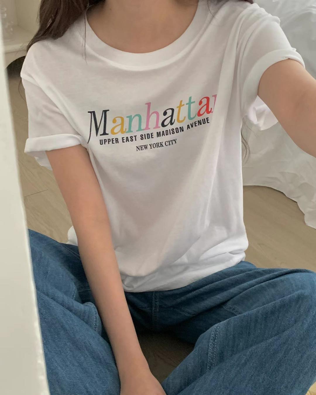 彩虹字 Manhattan Tee 
