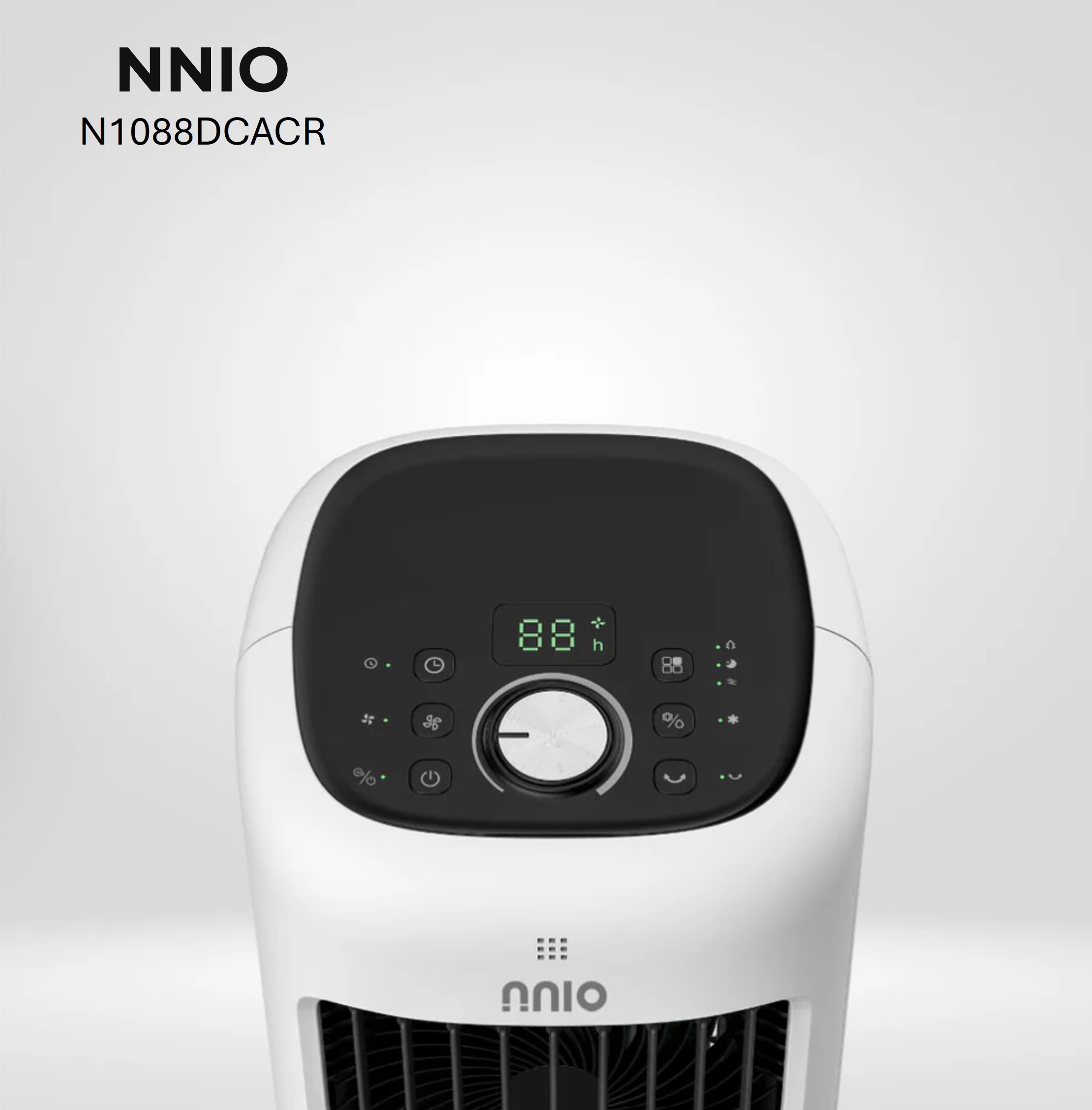 2-in-1 DC Motor Fan and Air Cooler with Remote Control, 24 Speed, 10L Water Tank, Plasma Sterilisation (N1088DCACR)