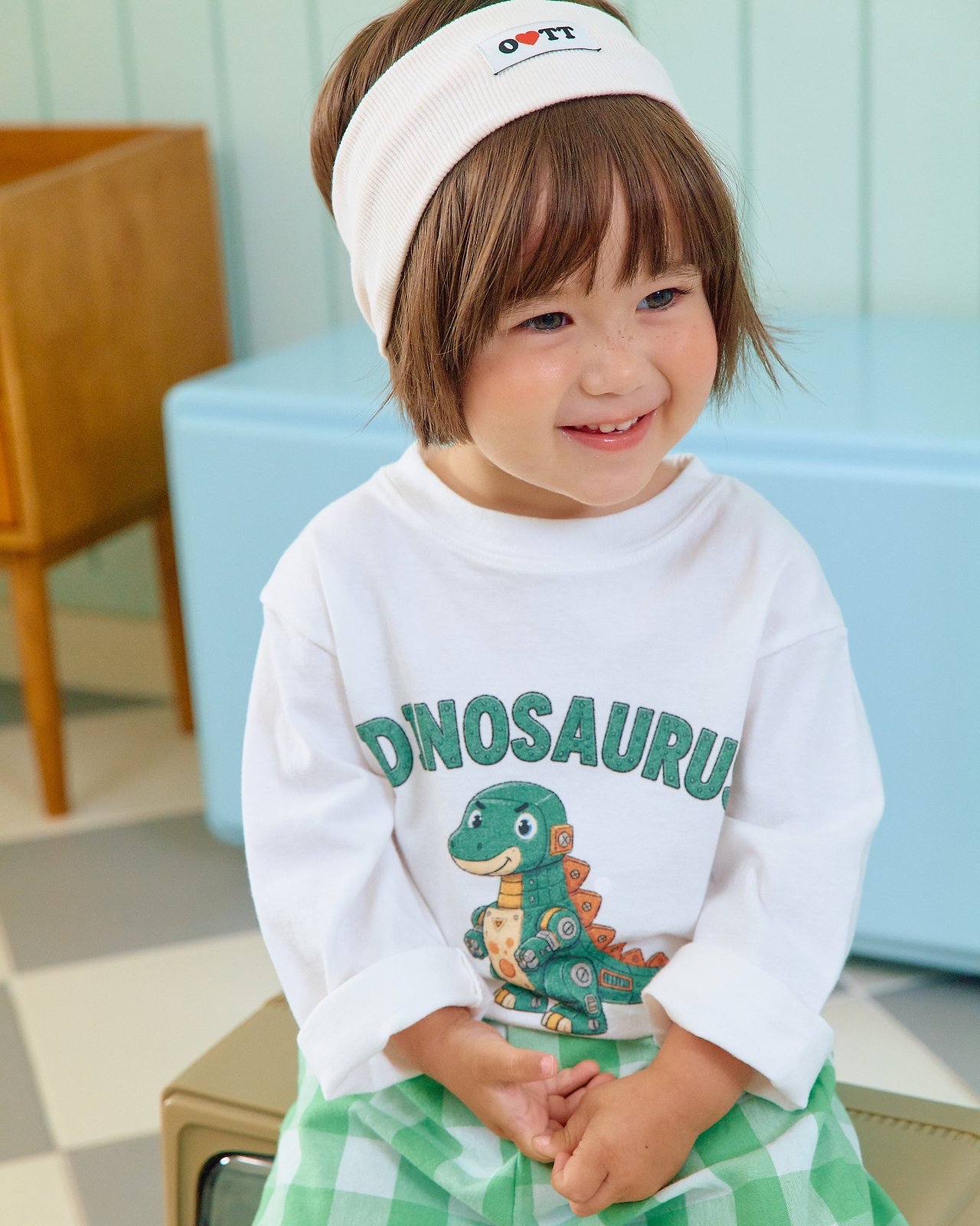 OOTT | Robot dinosaur top and bottom clothes set 