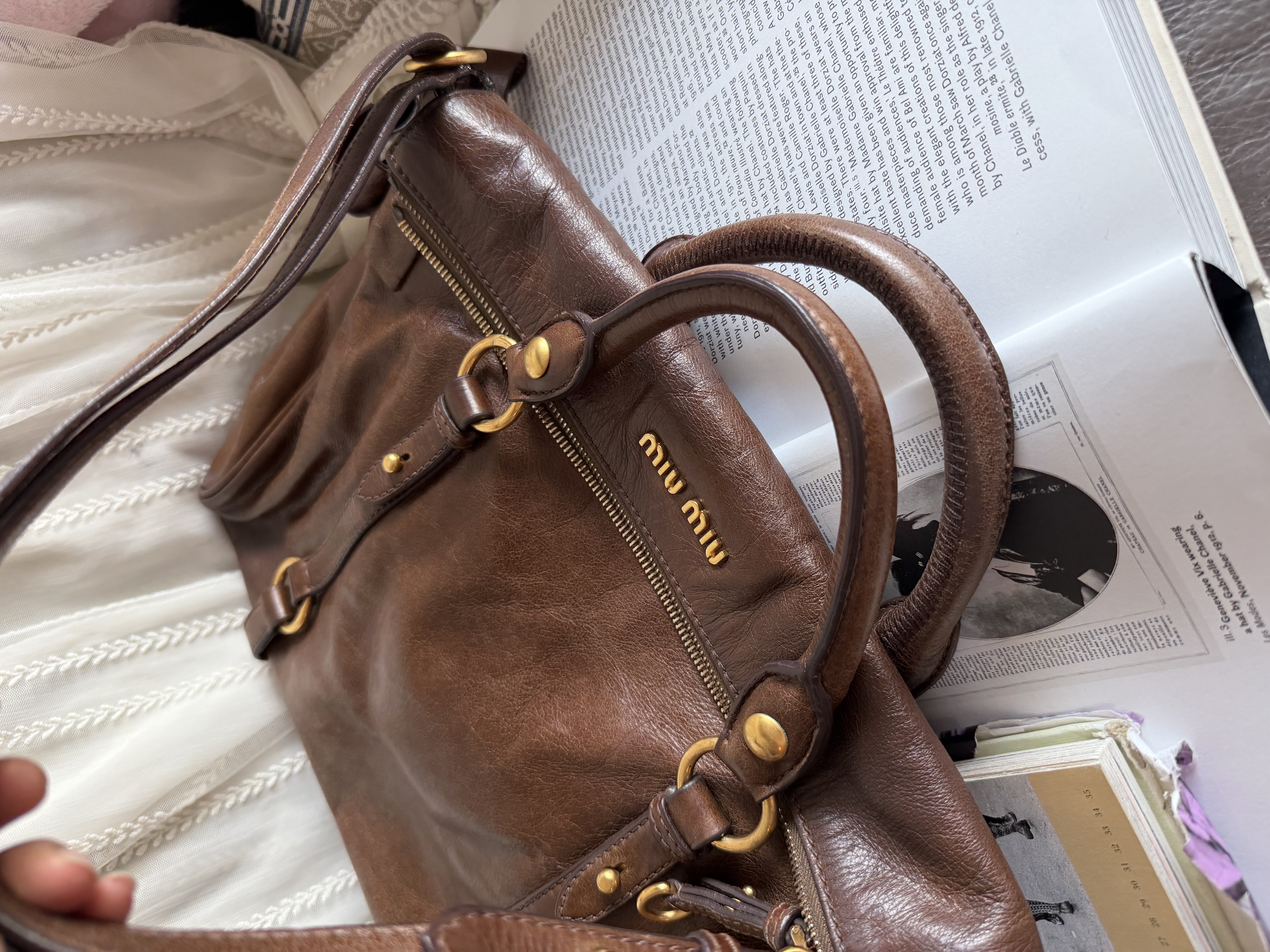 Miu miu vitello bag brown 