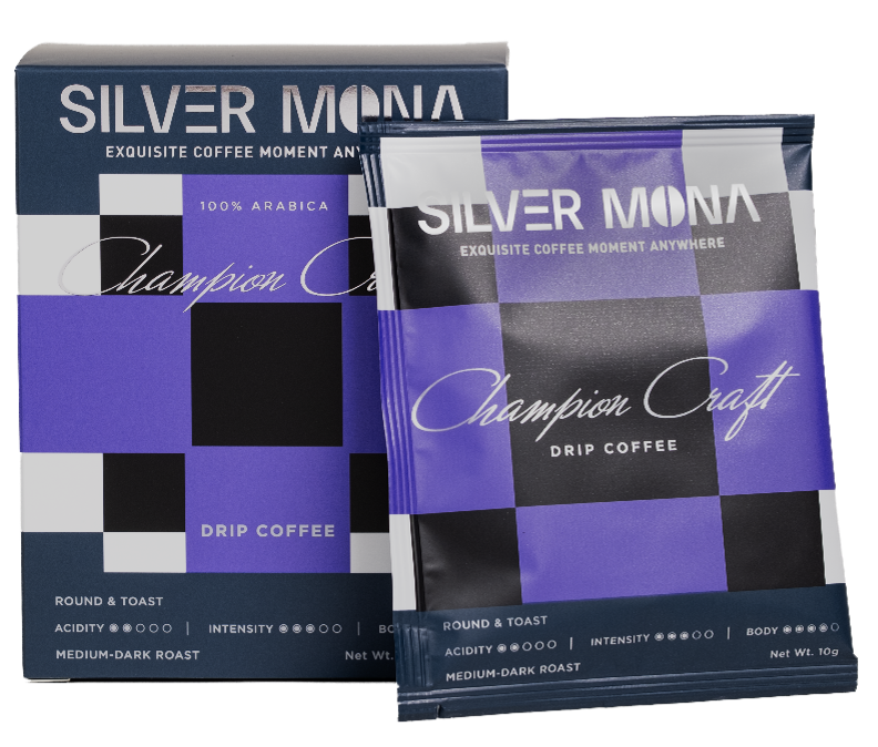 Champion Craft 匠心特調 掛耳濾泡式咖啡 Silver Mona Champion Craft Drip Coffee 包裝: 10g X 5包/盒
