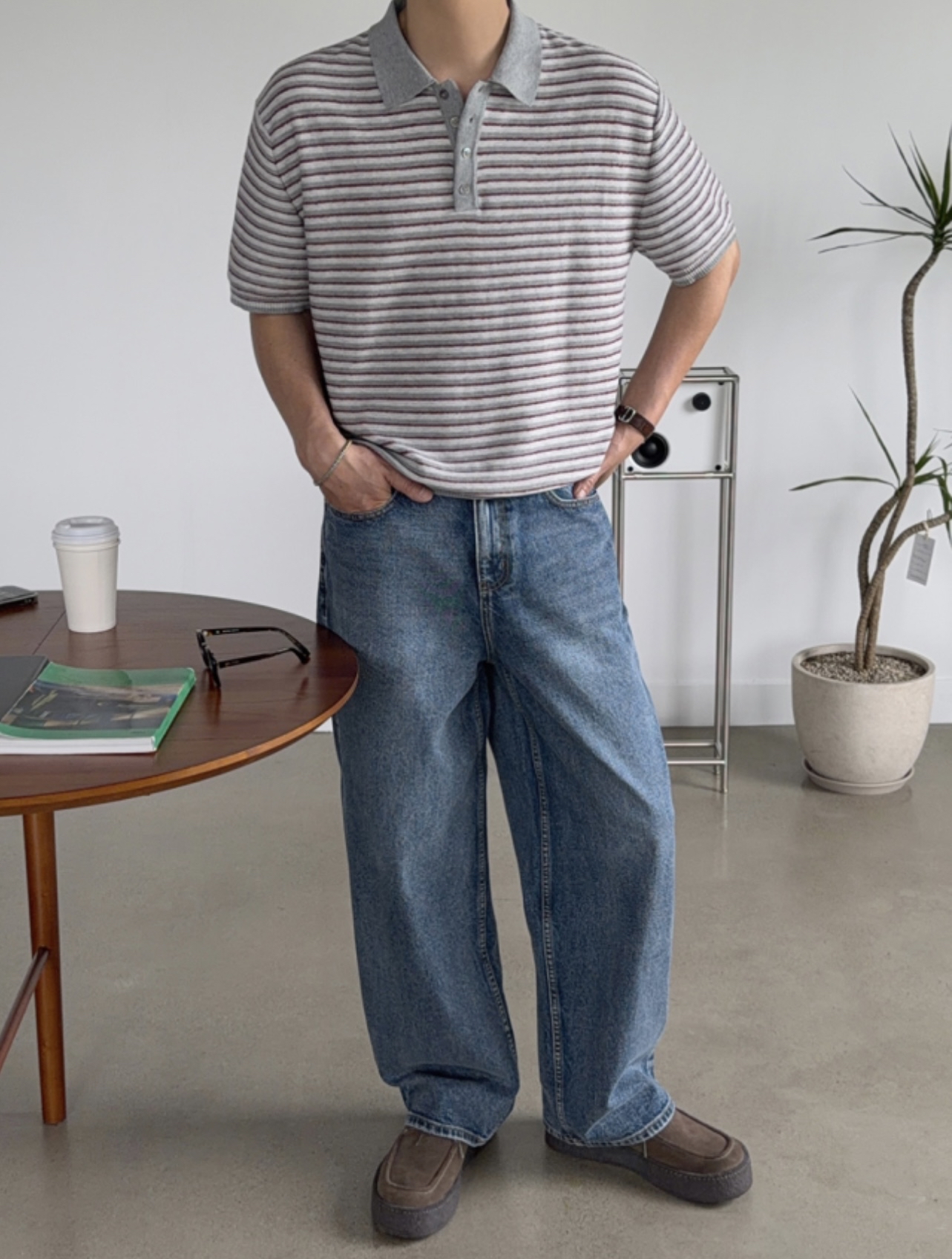 🇰🇷橫間4鈕扣領Polo | Four Button Polo