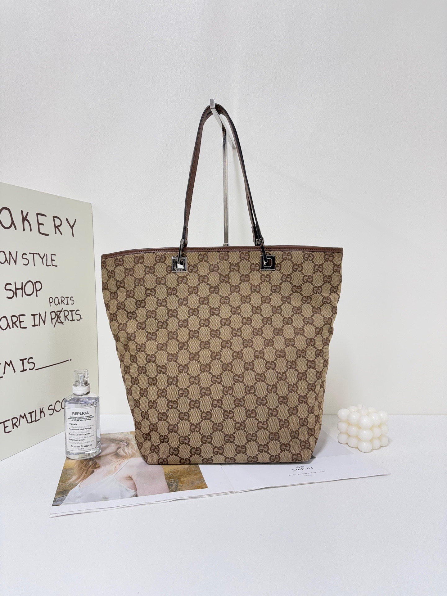 【預訂貨品】Gucci老花帆布tote bag