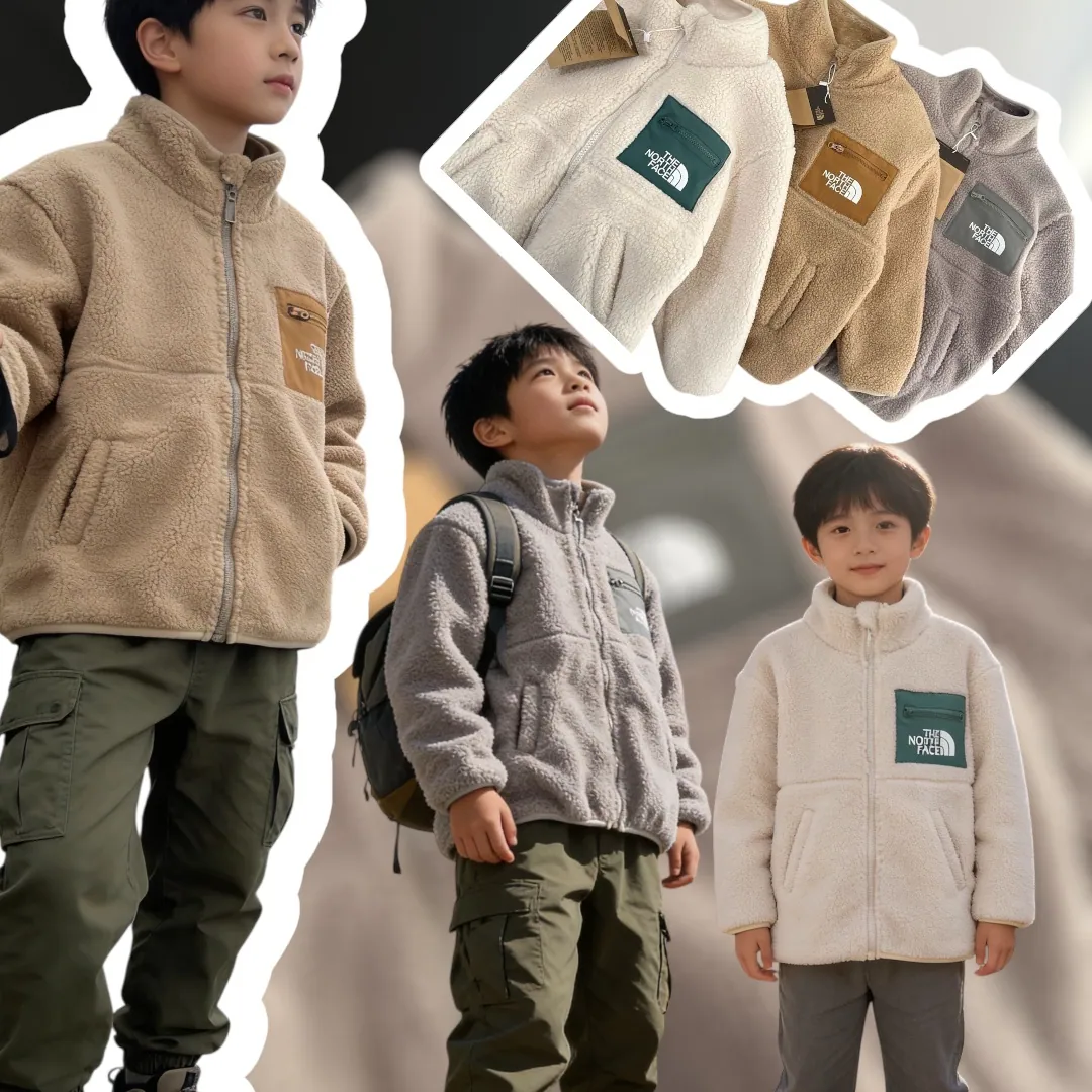 The North Face 兒童羊羔毛外套