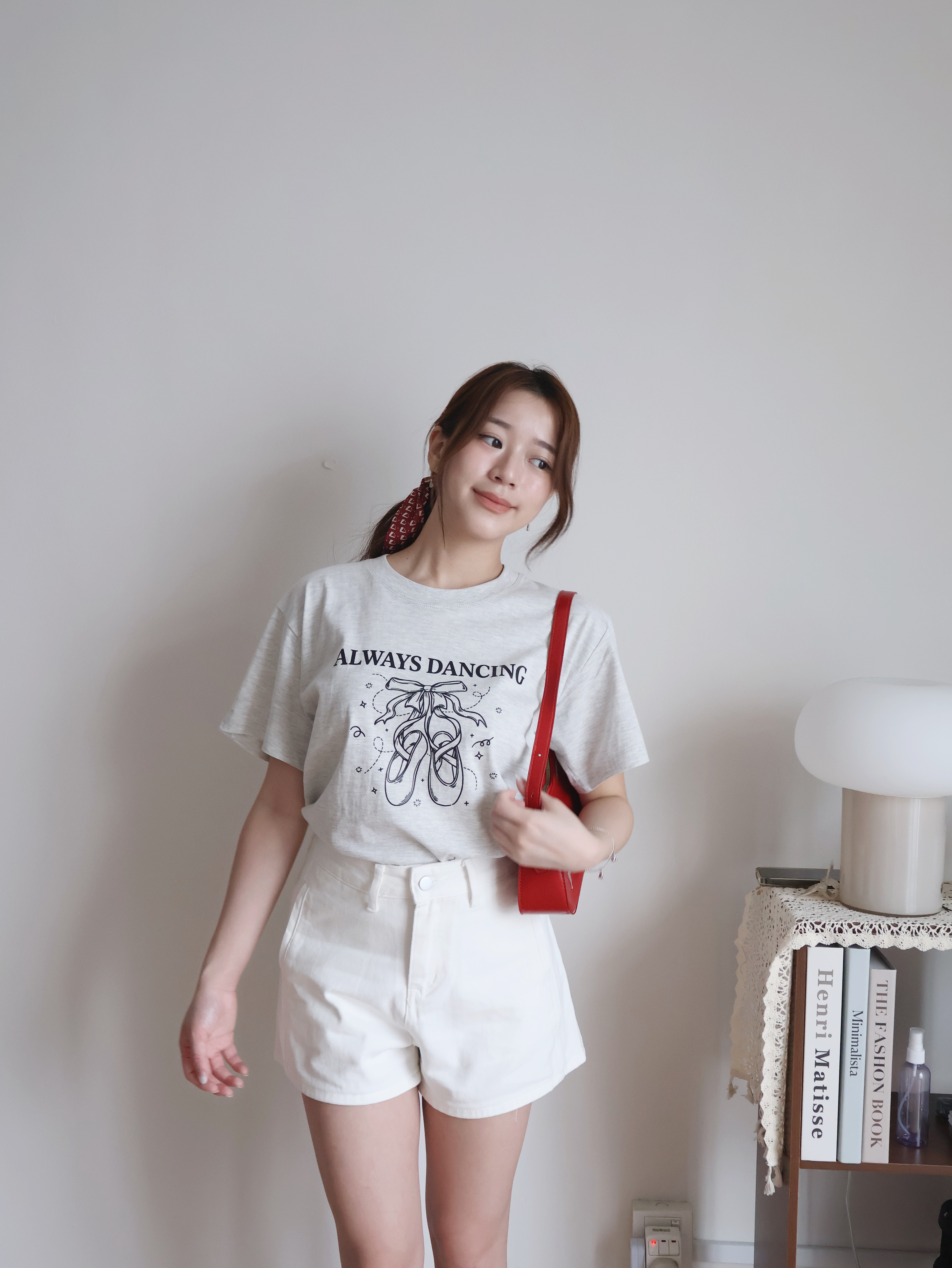 Aster Denim Shorts | White