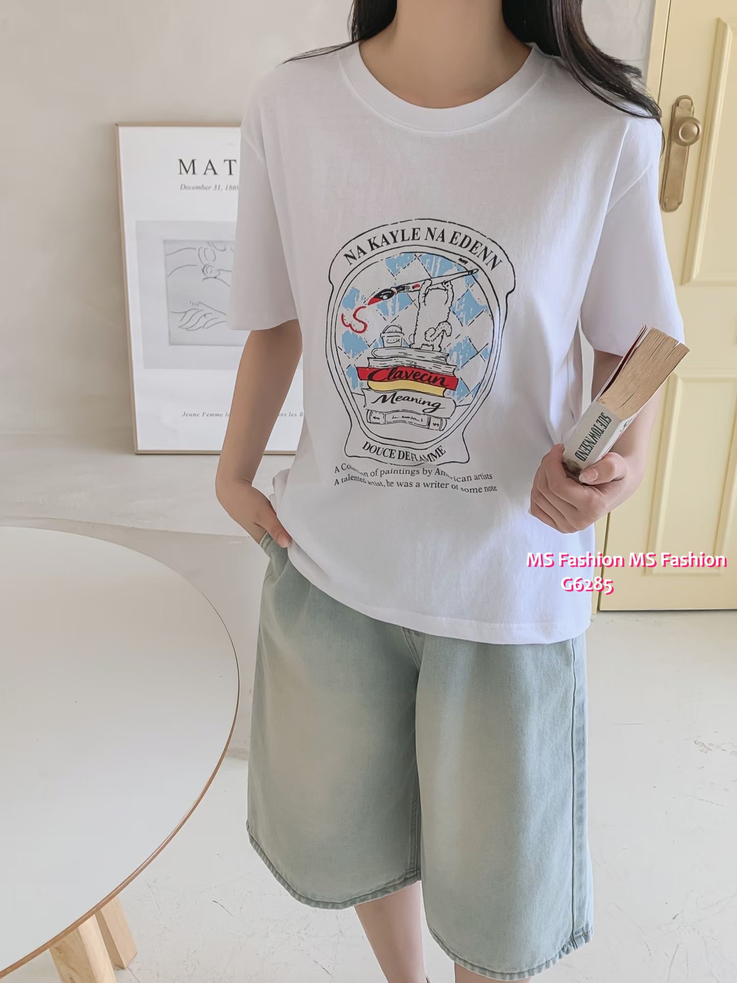 G6285 靚print tee仔