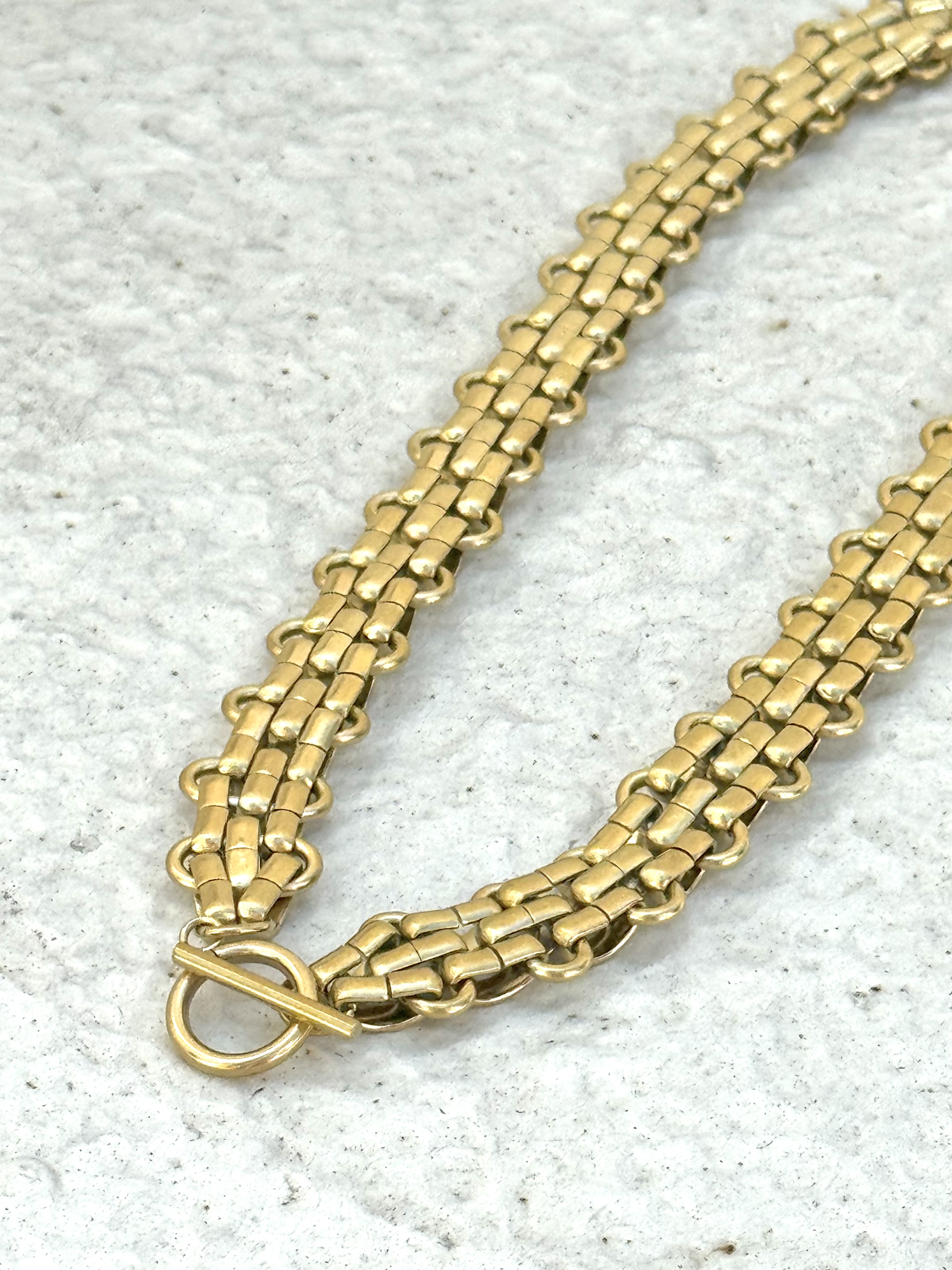 Gold thick chain stainless necklace