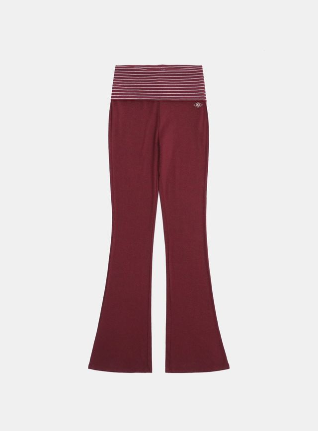 パンツ BADBLOOD Beyond Soft Fold Over Bootcut Pants 5BMM091 Badblood Beyond Soft Fold Over Bootcut Pants - Charcoal