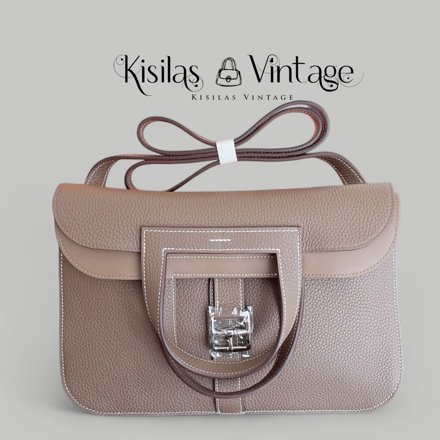 Hermes Halzan 31 大象灰銀扣