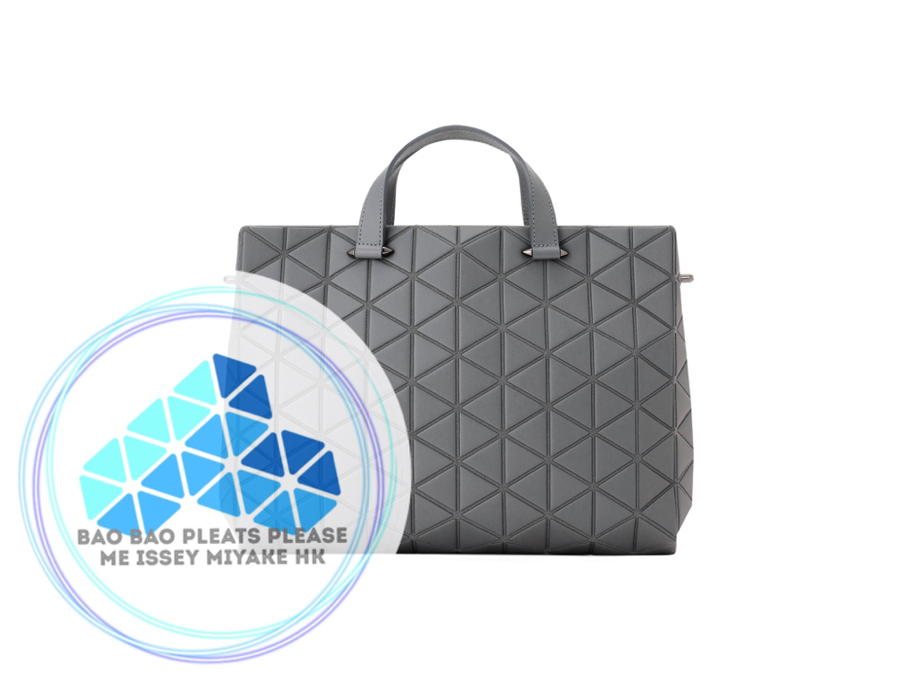 BAO BAO Tonneau 啞面皮革立體三角格手提斜孭兩用袋top handles crossbody 2ways bag S size細尺寸