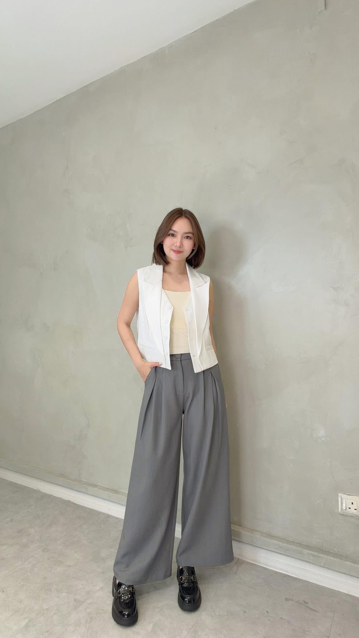 VIL-LP2600 FRONT PLEAT LONG TROUSER