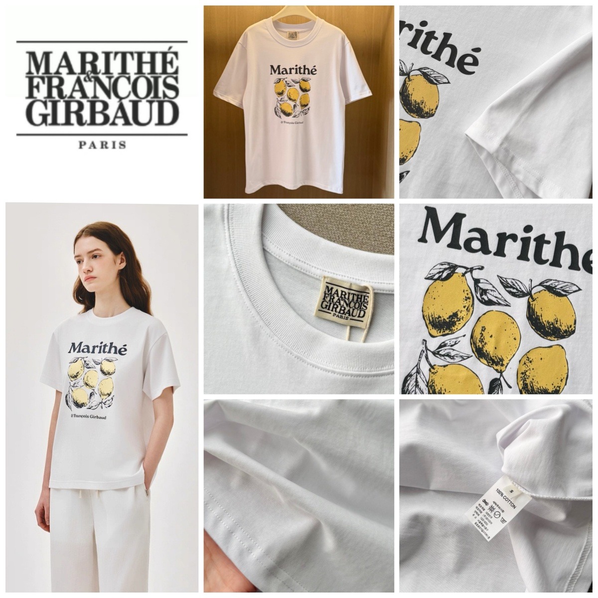 韓國🇰🇷 Marithe (MFG) 檸檬印花短袖Tee
