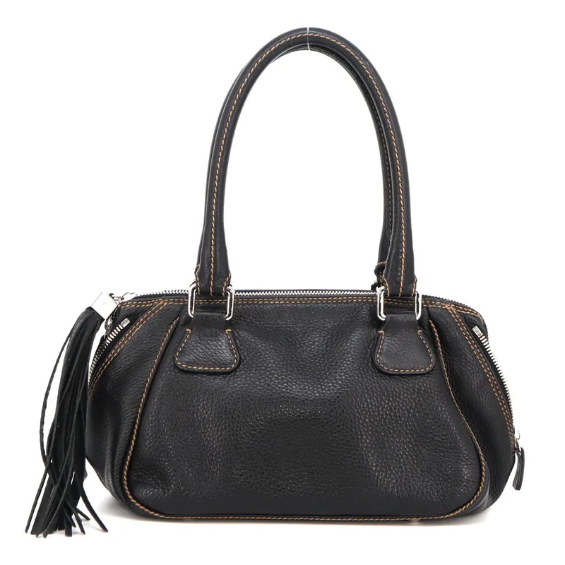 Chanel Lax Tassel Calfskin Bowler Bag