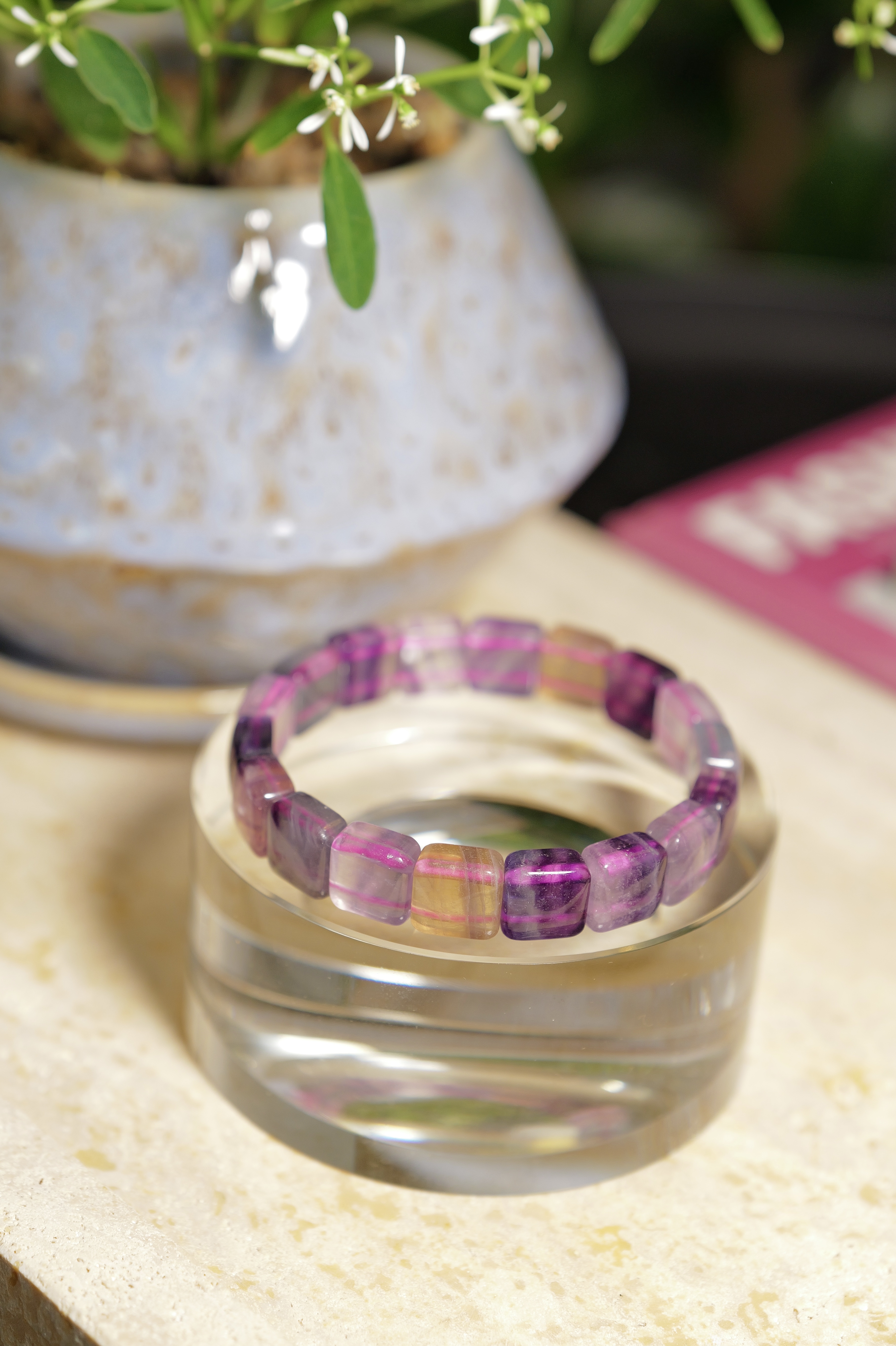 ༒11mm+彩螢石手排༒ LA.2029H28GM6-RA9*19F