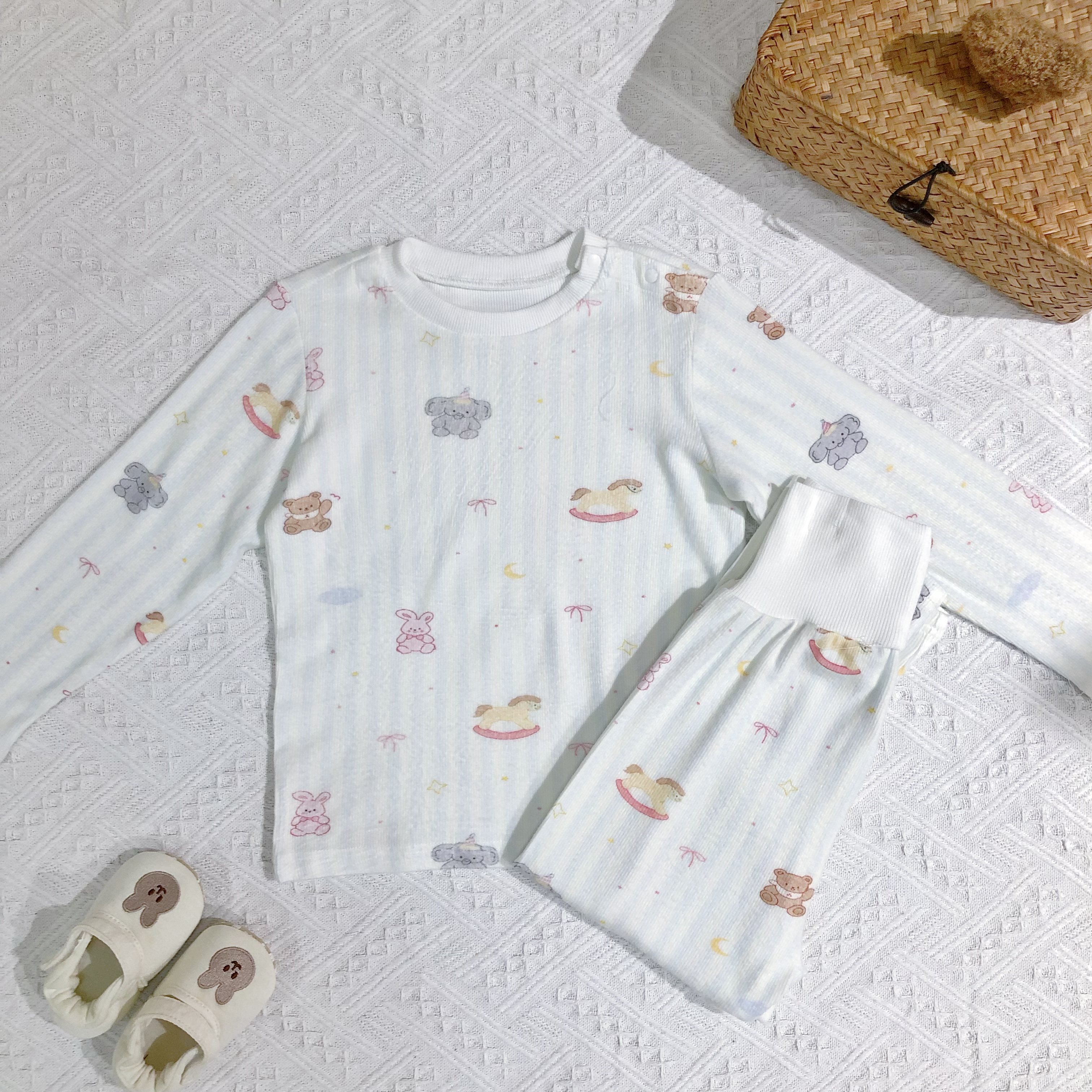 Soft Cotton Baby Pajamas with Cute Prints 