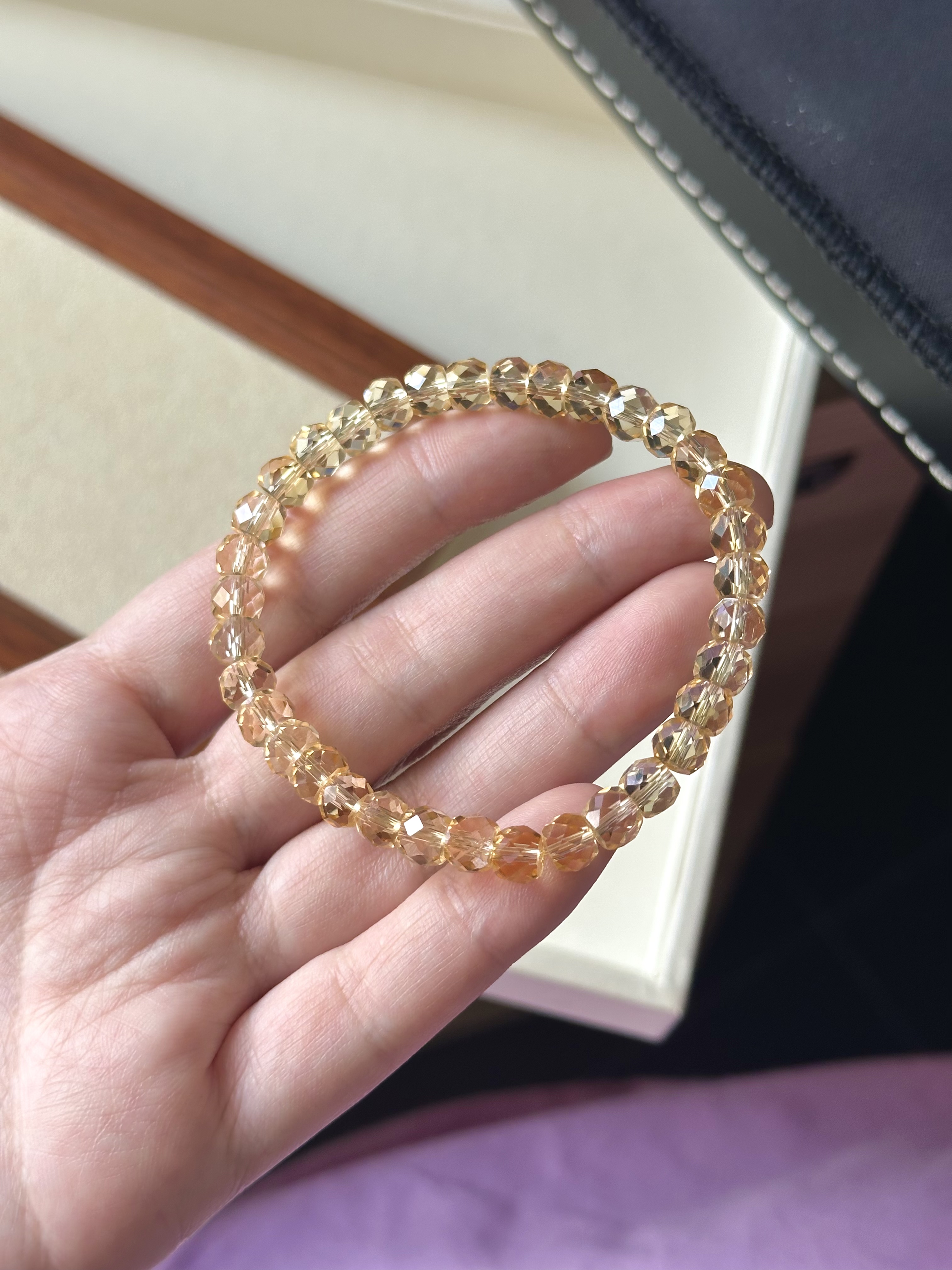 Faceted Citrine 刻面黄水晶 6.6mm