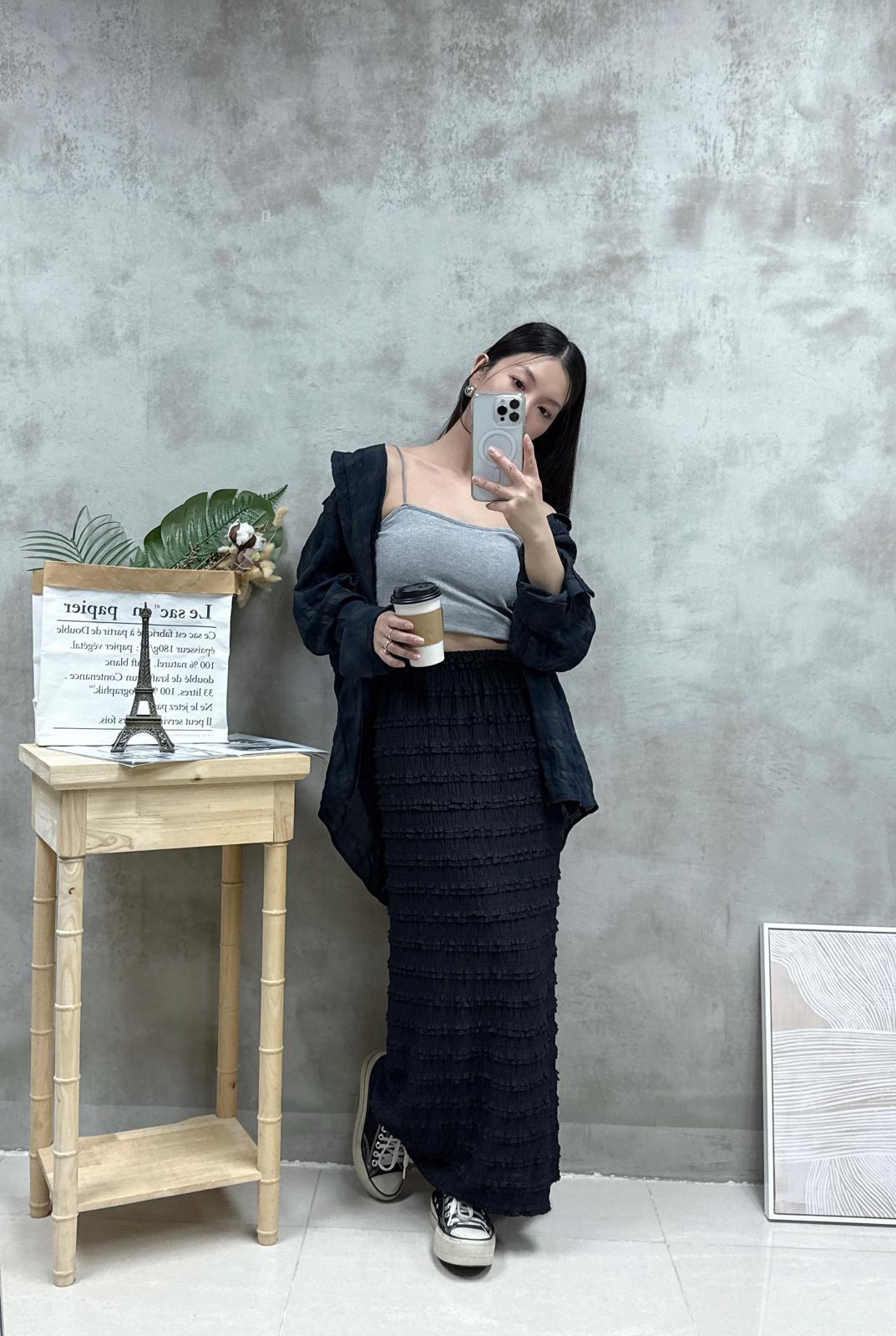 G16 暗紋心型領Bra top