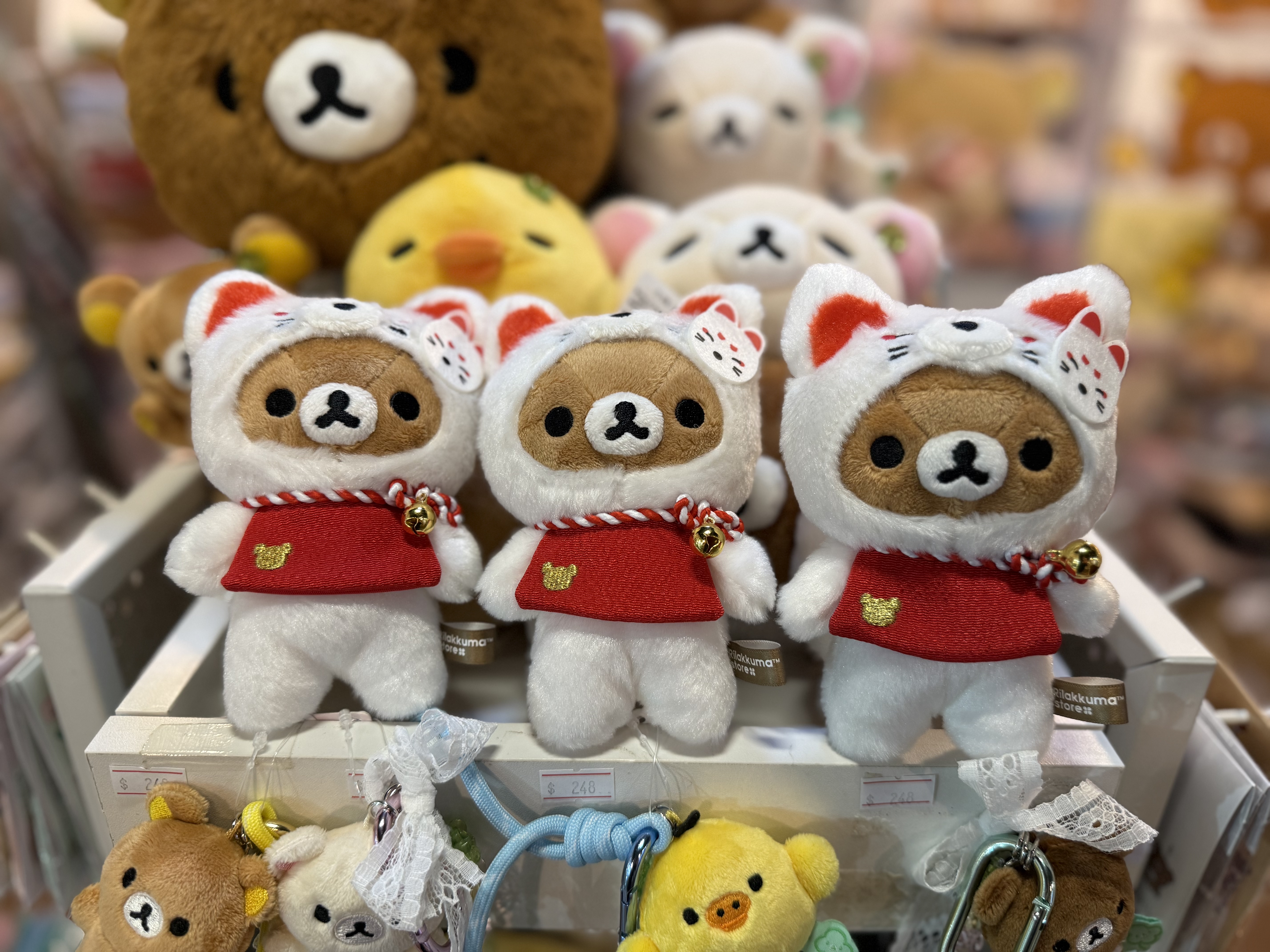 《現貨》日本京都店限定 Rilakkuma 白狐造型掛飾