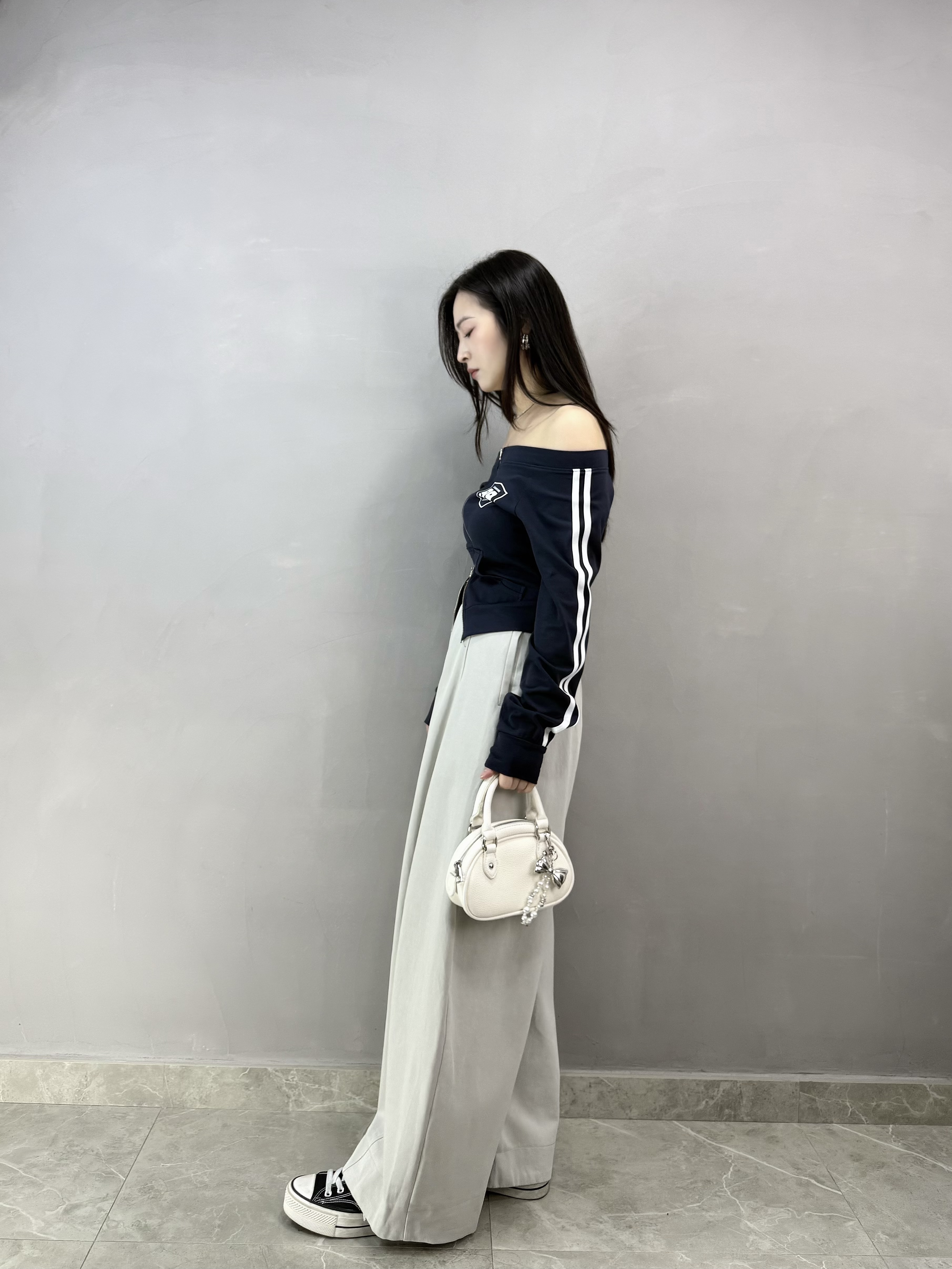 I61 連Belt彎刀褲