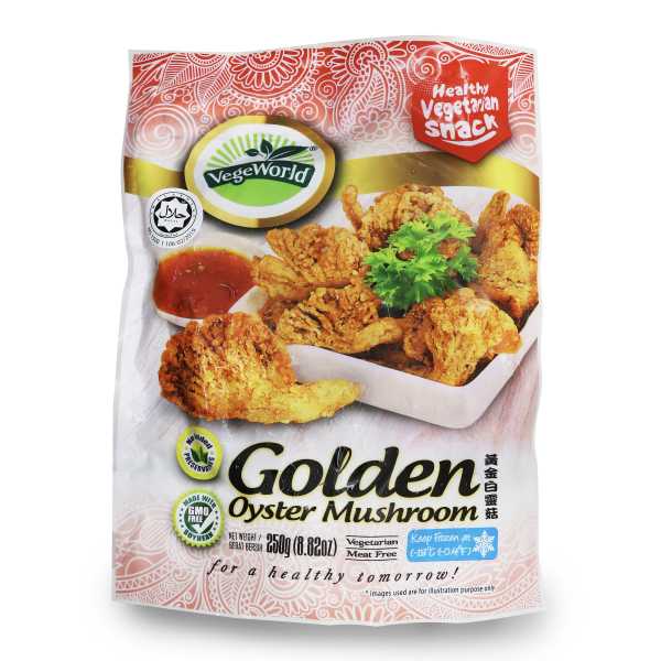VegeWorld-黃金白靈菇(純素) 250g/ VegeWorld-Veg. Golden Osyter Mushroom (Vegan) 250g
