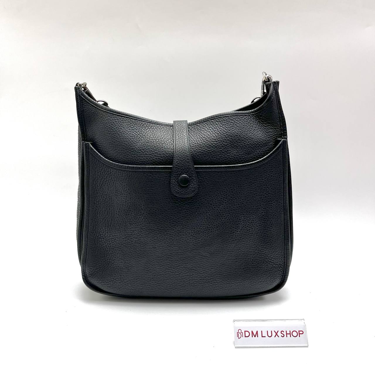 Hermes Evelyne 33 Black SHW (Stamp B)