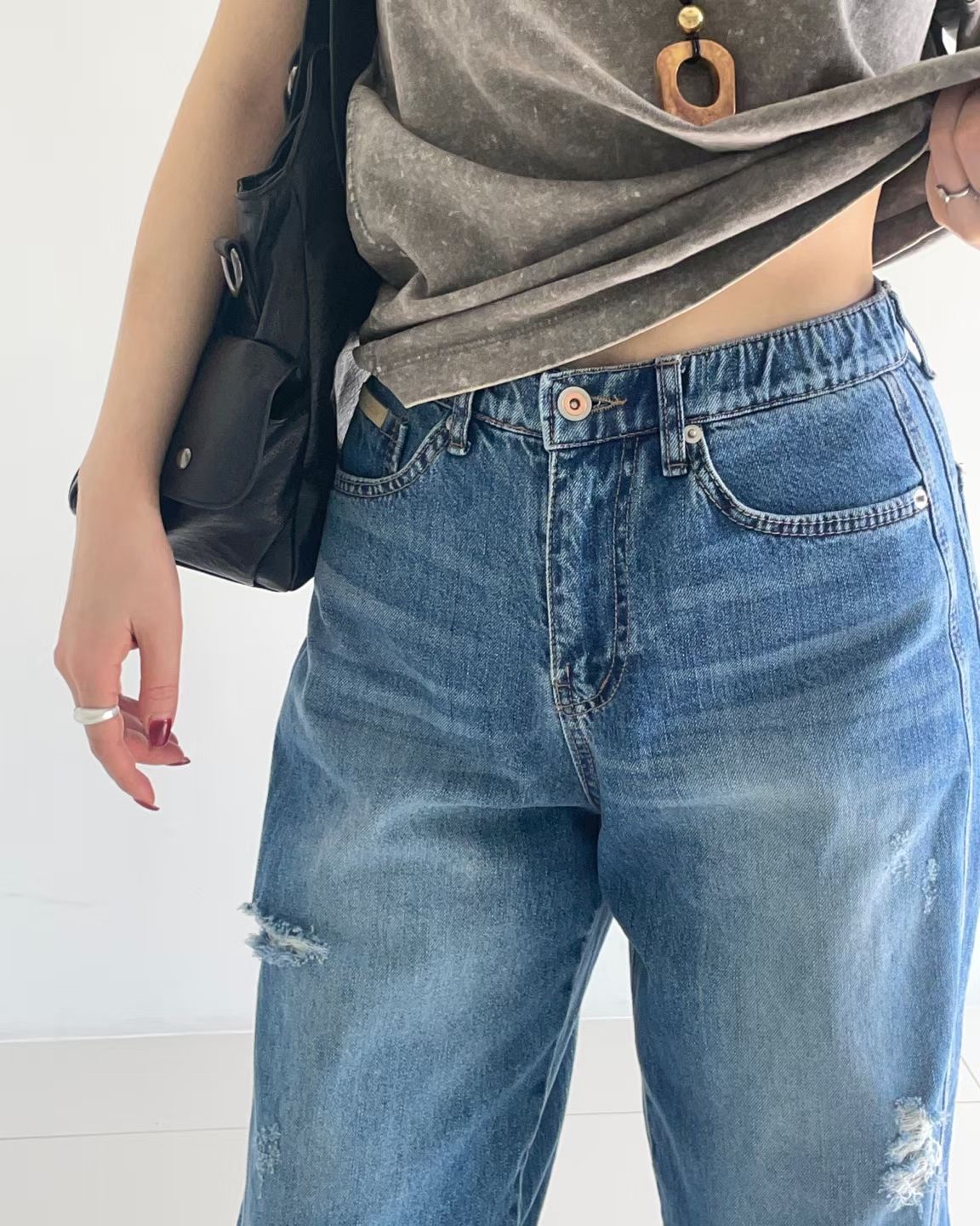 26SS立體剪裁直筒牛