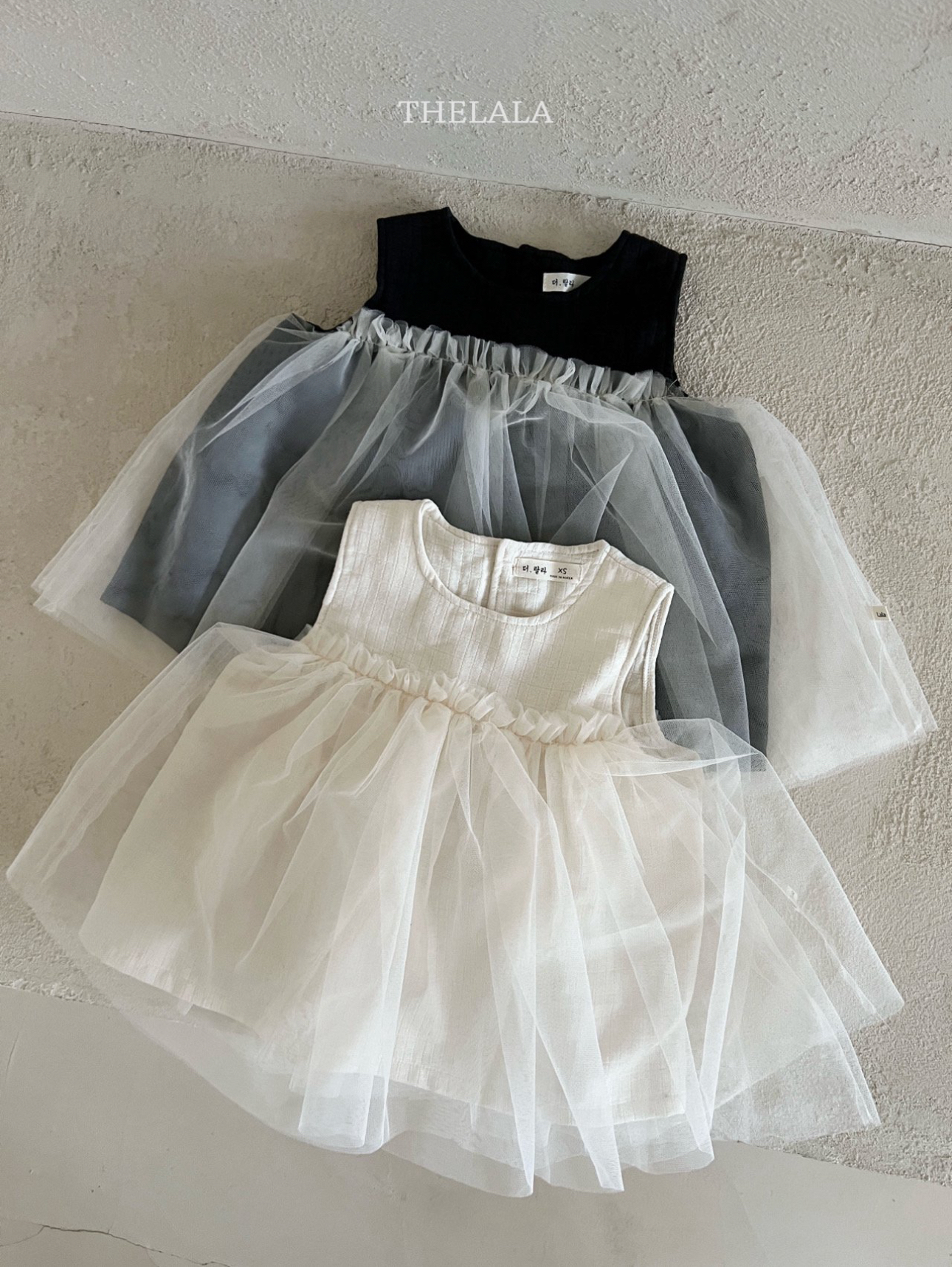 🌸預訂 韓國直送🌸🇰🇷THELALA兩色優雅薄紗背心連身裙