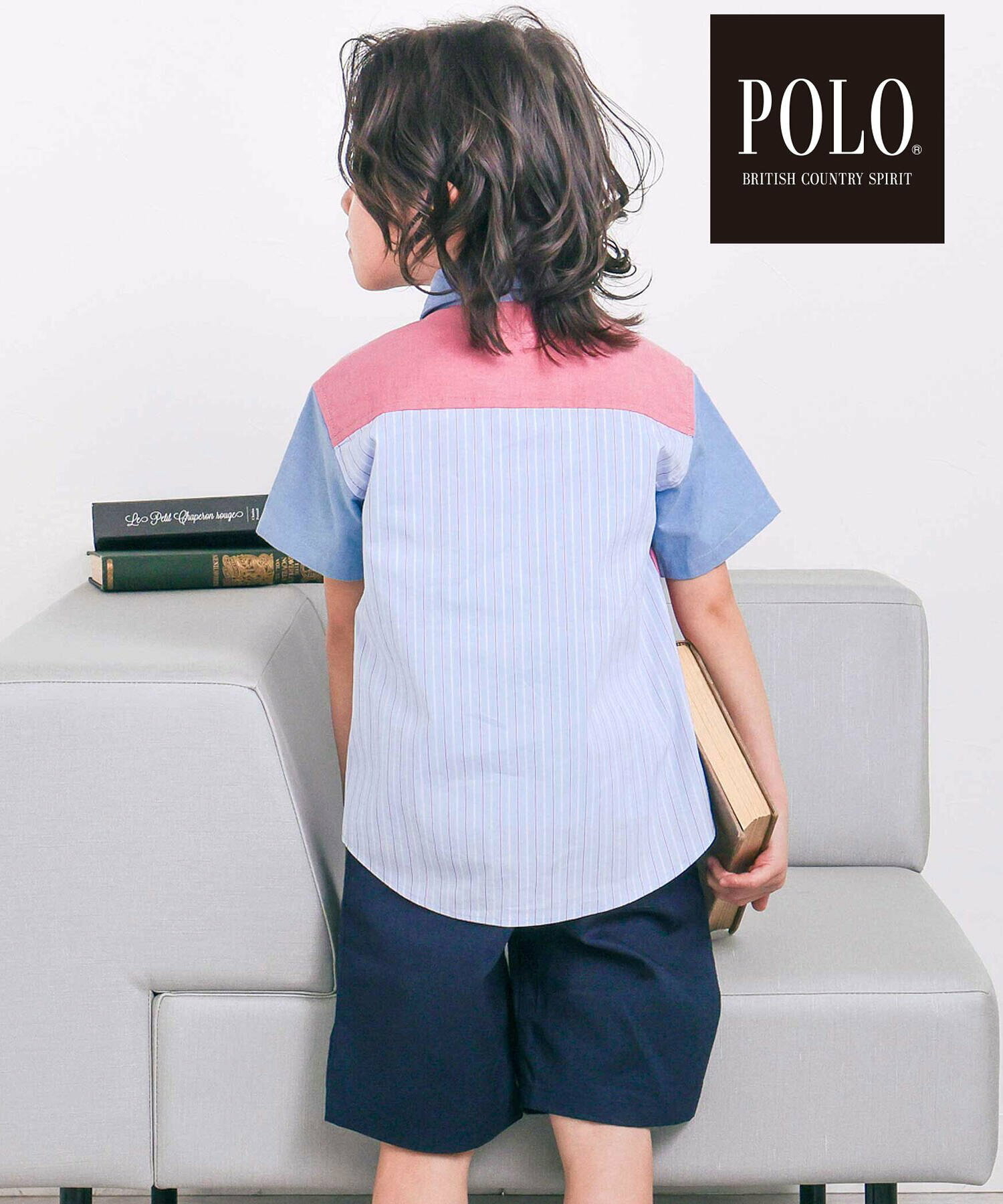 🇯🇵預訂 日本直送🇯🇵Slap Slip x Polo Bcs兩色標誌刺繡口袋撞色拼布短袖恤衫