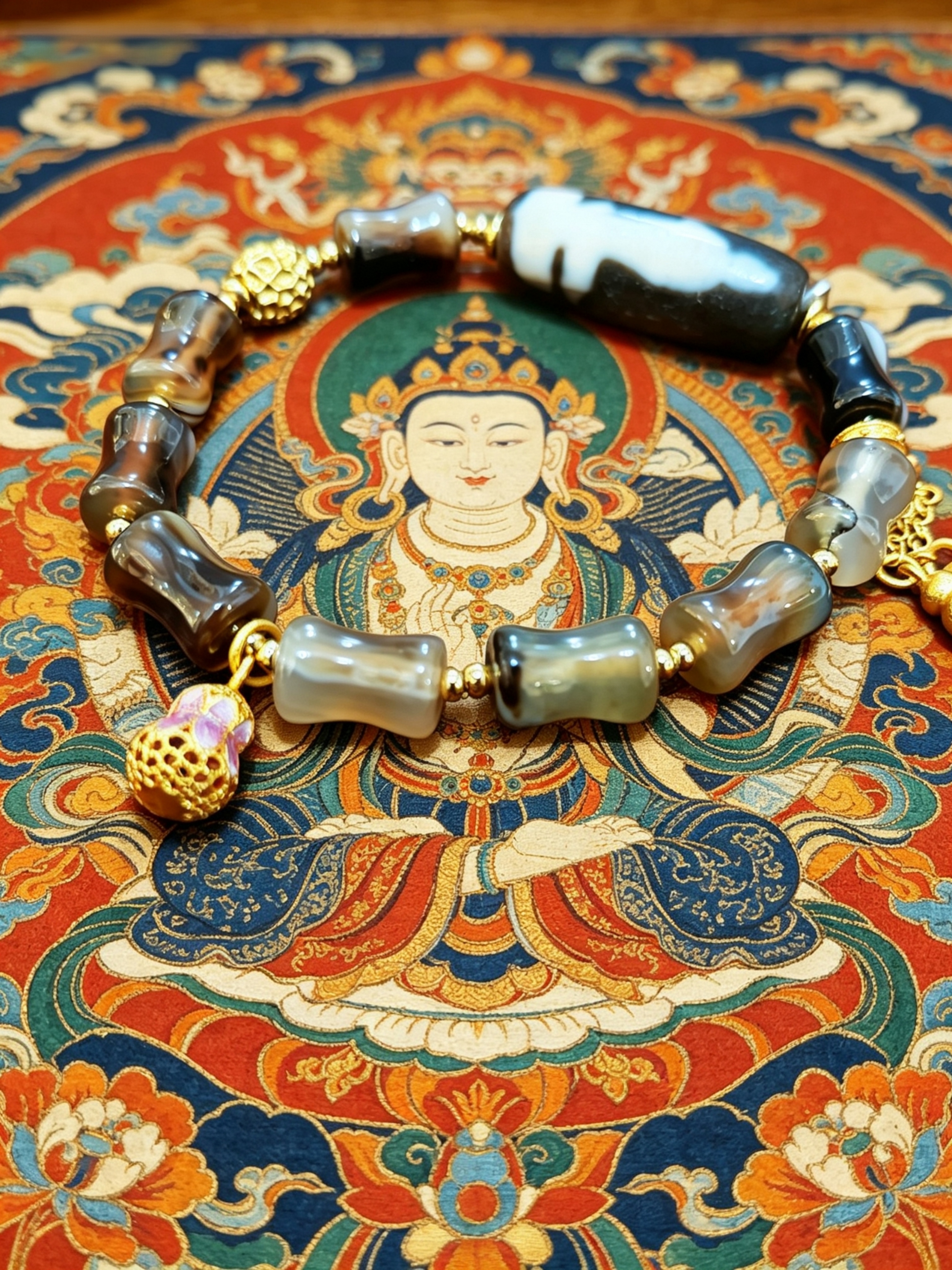 「黑白朱砂觀音天珠」260413