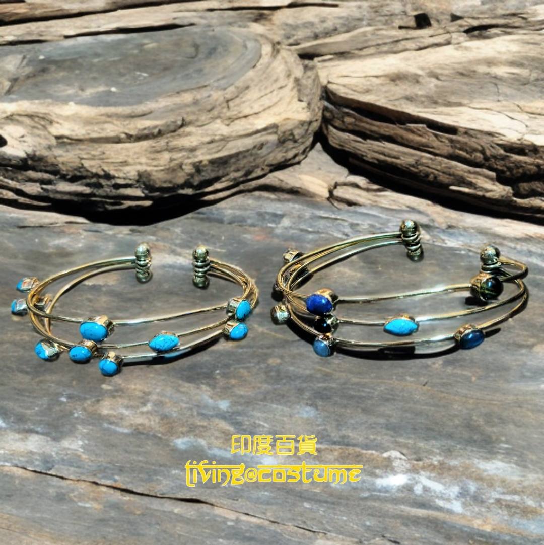 印度黃銅晶石手鈪