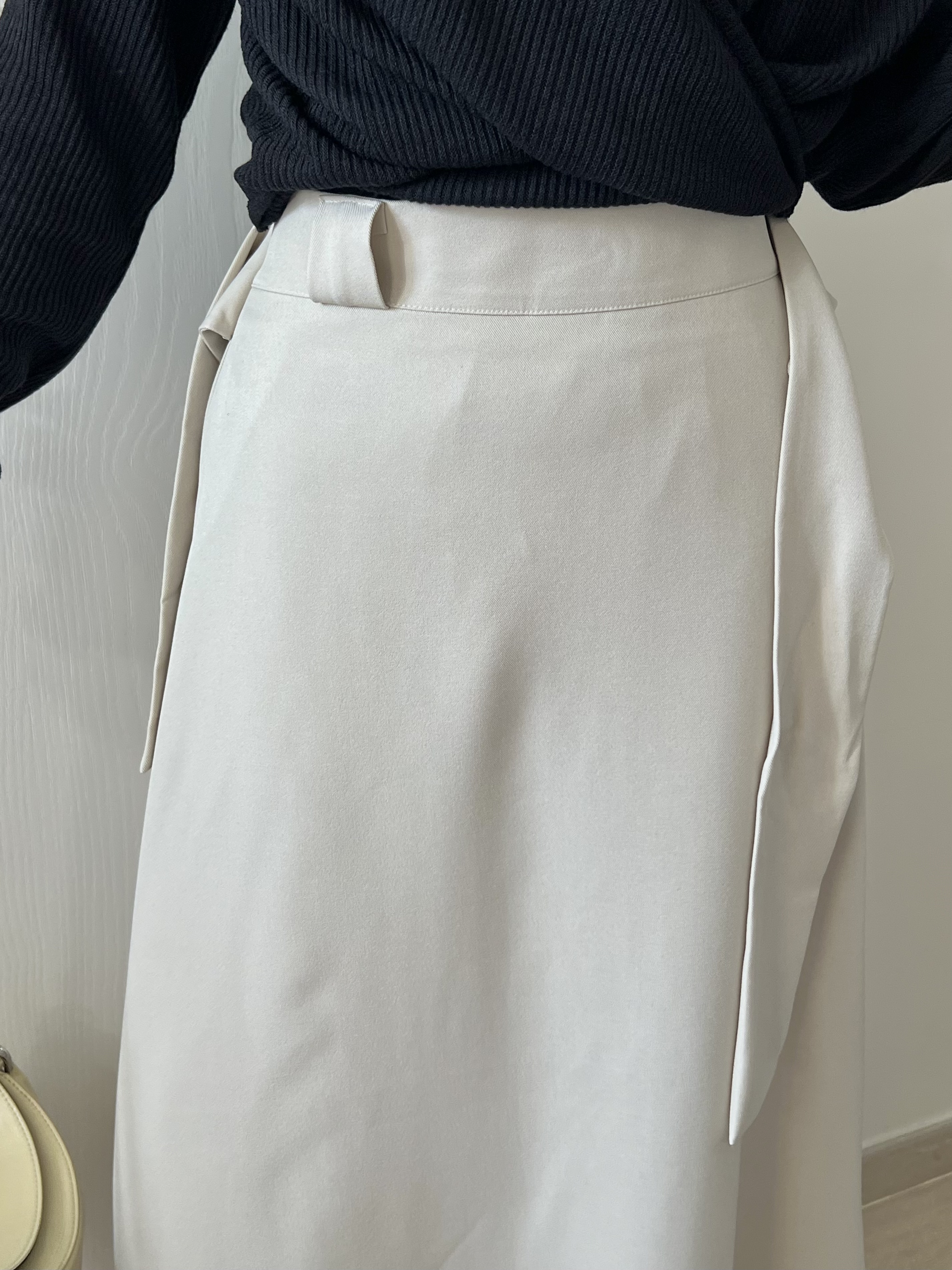 高貴優雅蝴蝶結長裙 修飾肚腩 