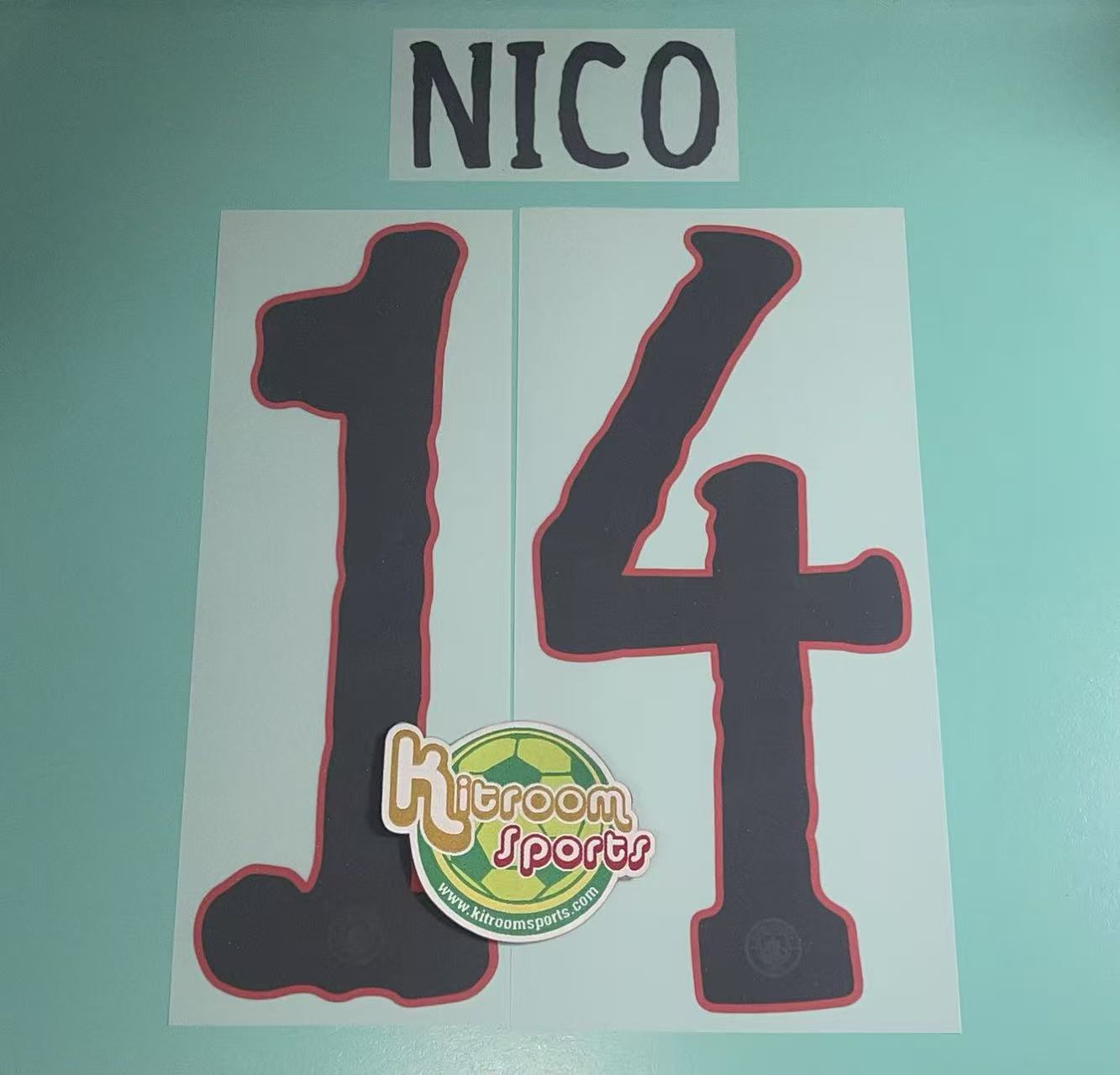 2025-26 Manchester City Away CWC Nameset #14 NICO
