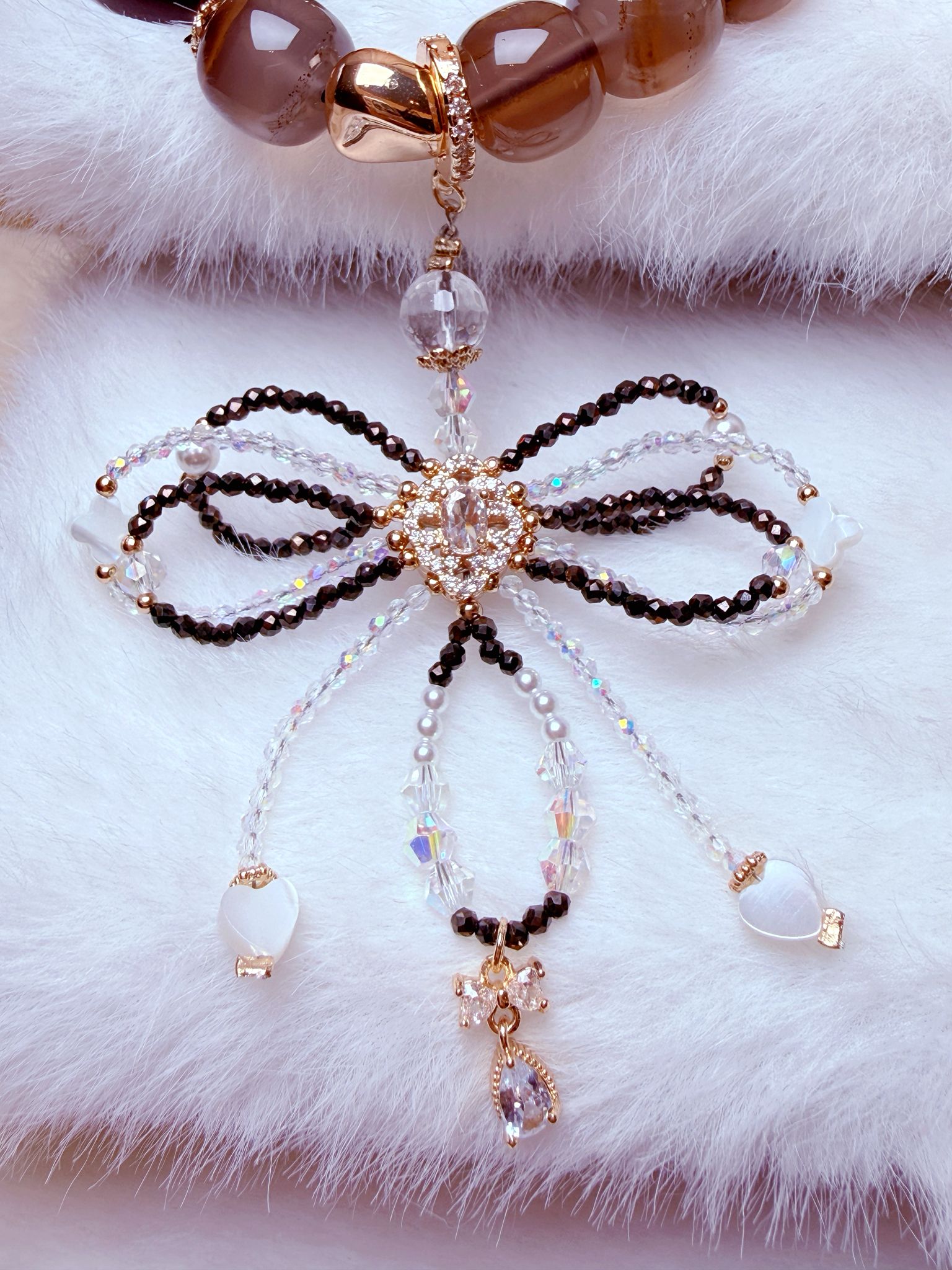 K00130 冰曜石 獨角獸 自家設計手鏈