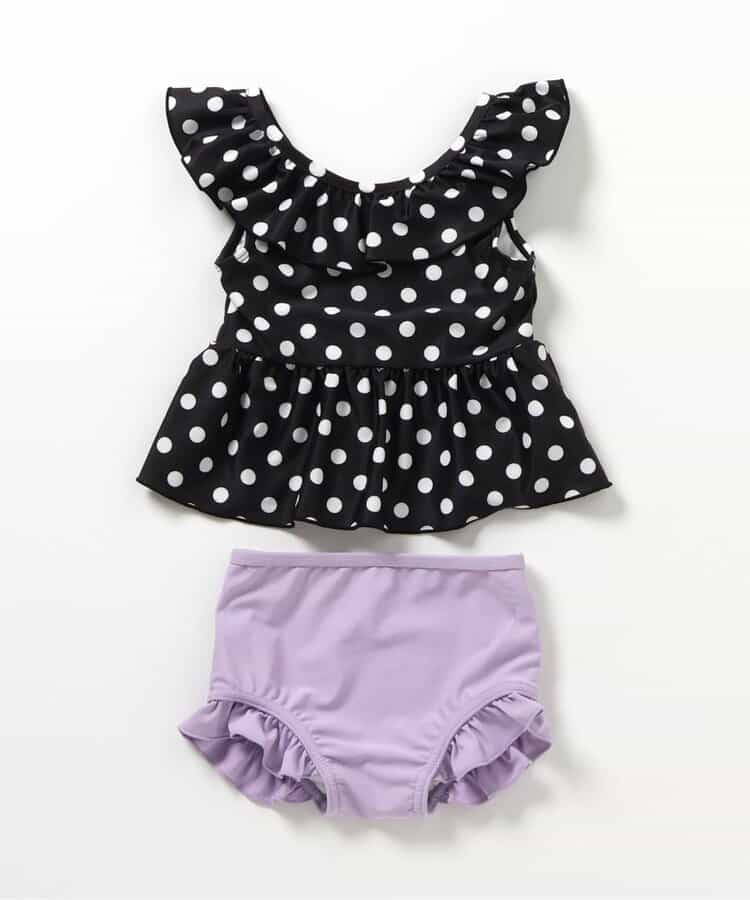 🇯🇵預訂 日本直送🇯🇵Apres les cours六色圖案印花荷葉邊後背V領分體泳衣