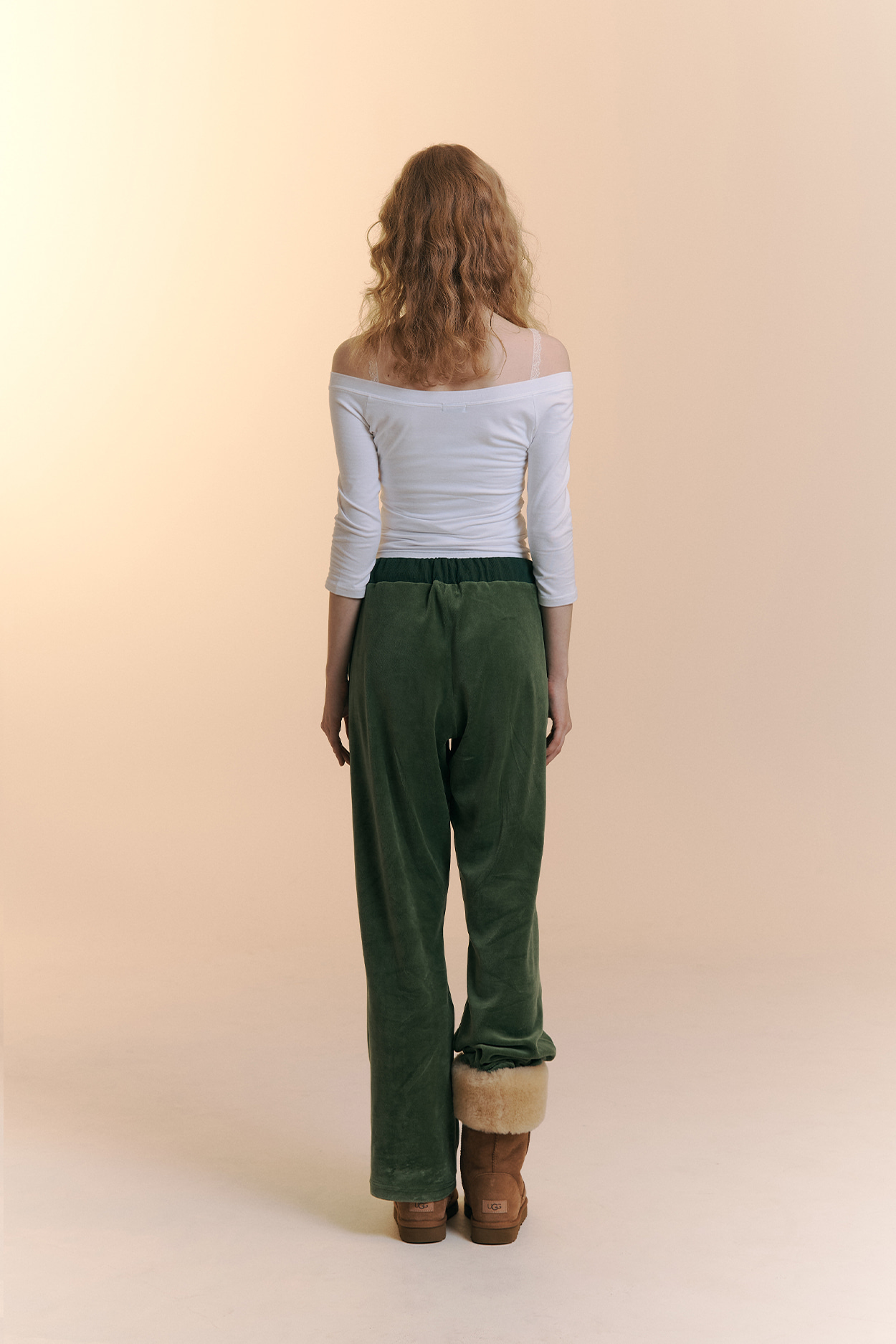 pleaseNOFOLLOW - Zed Off-Shoulder Long Sleeve Top (White)
