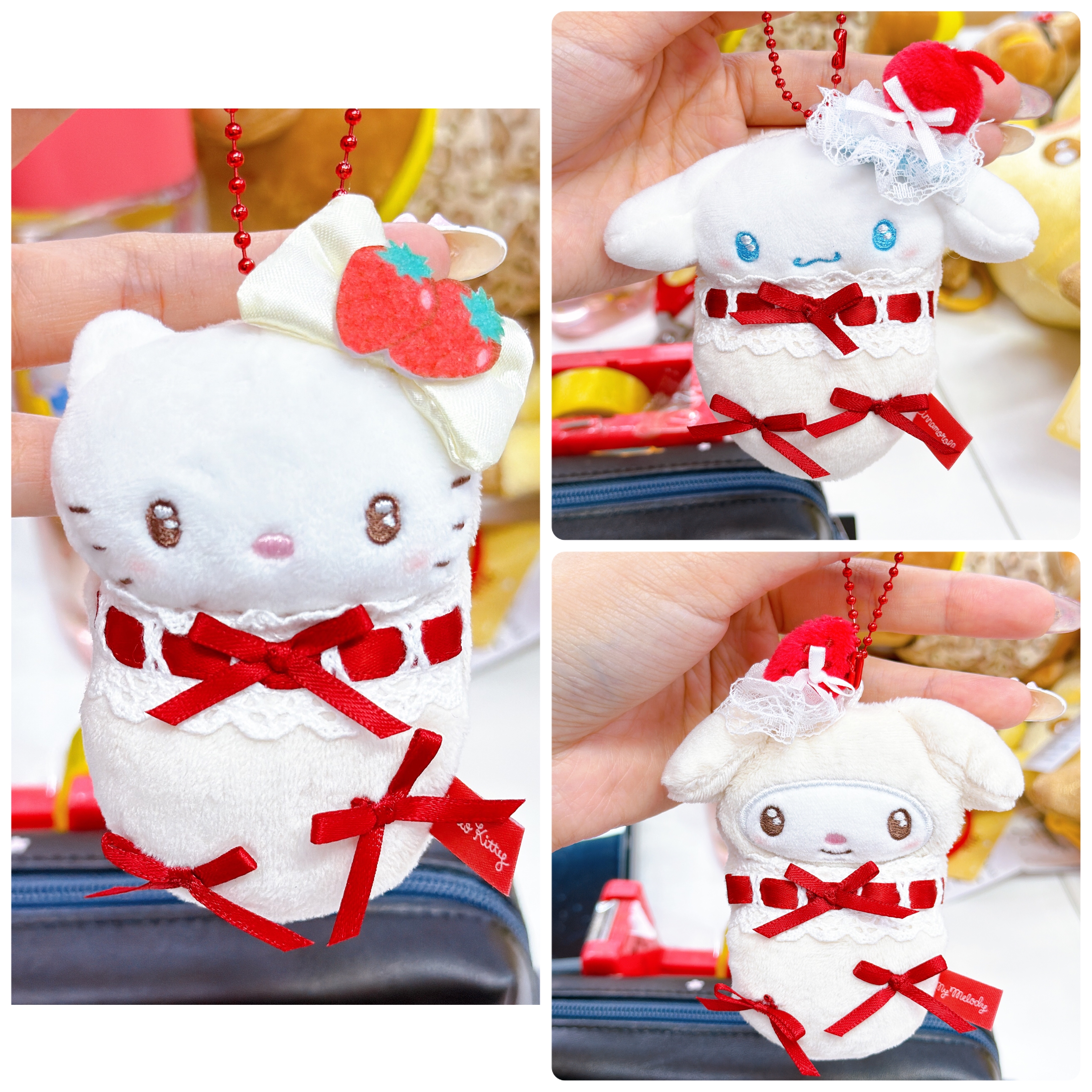 日本直送Sanrio 新款蛋糕系列公仔掛飾