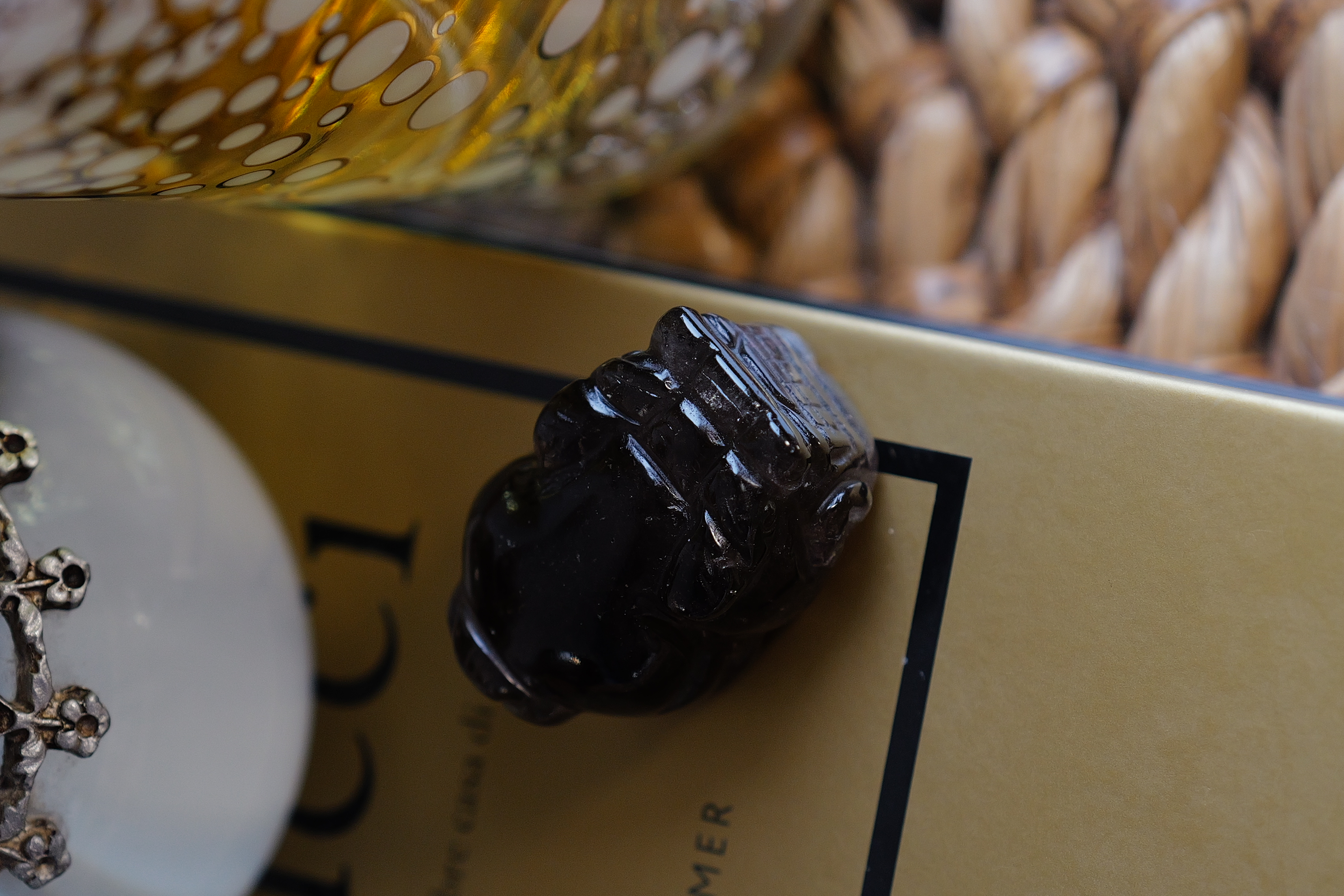 ༒3.8cm茶晶金錢貔貅擺件༒ PU.1233H5JG38-RA18*8s