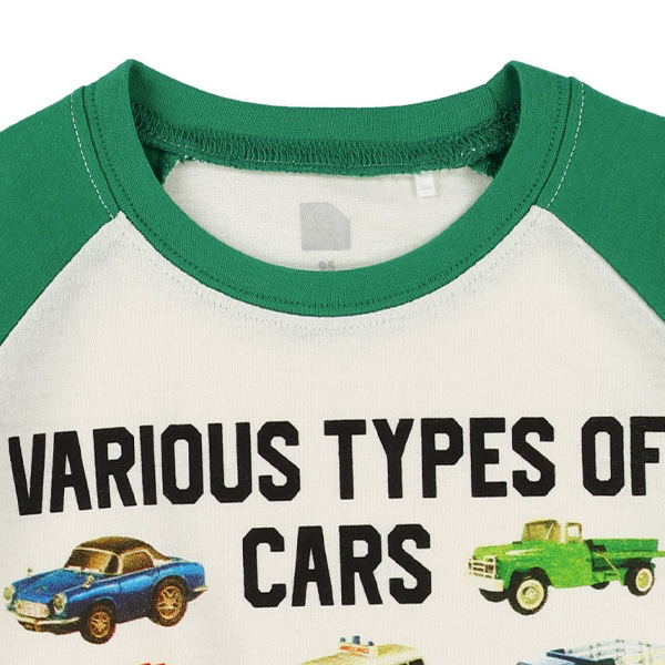 🇯🇵預訂 日本直送🇯🇵兩色車車印花插肩短袖T恤