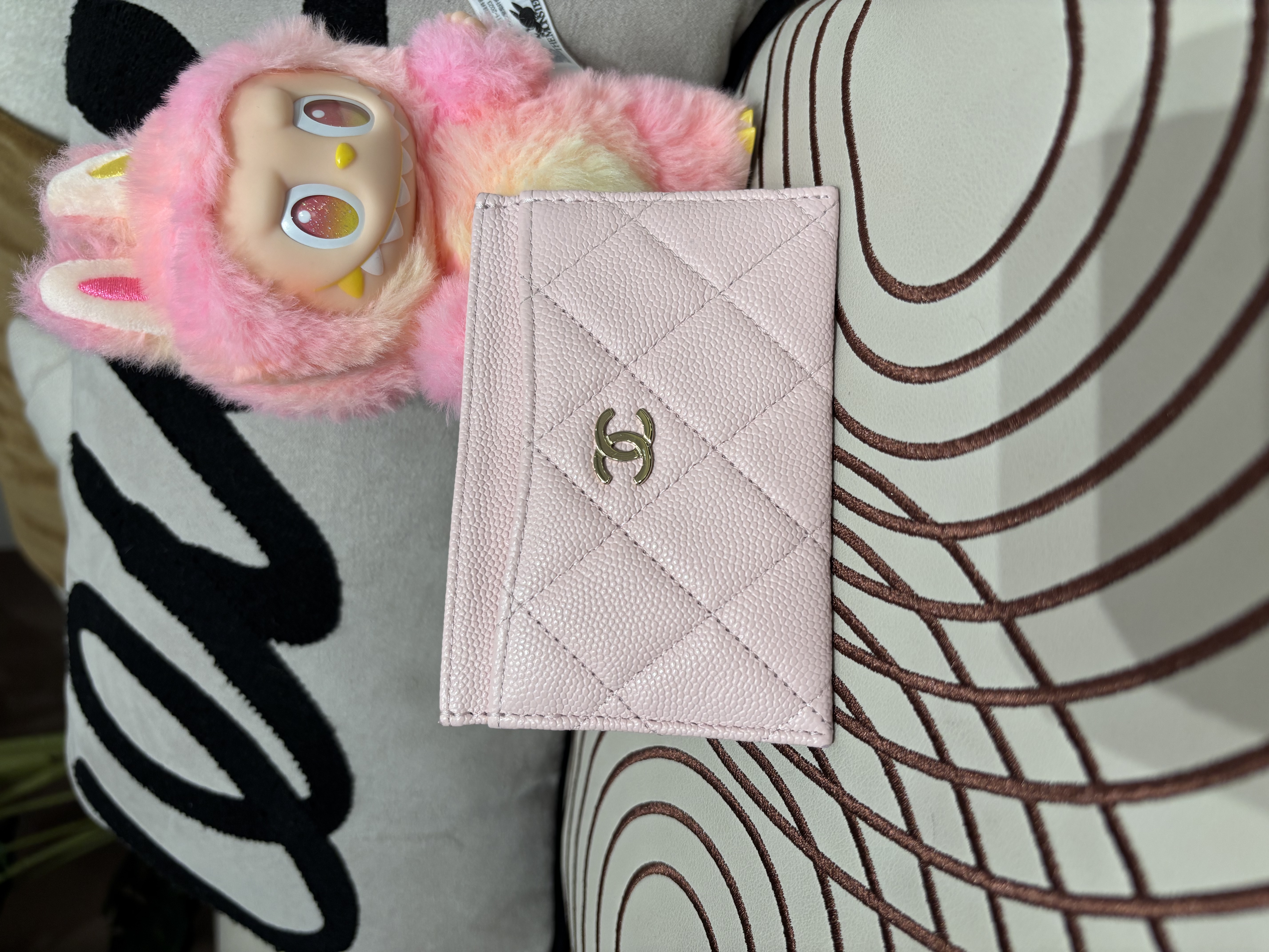 Chanel card holder 荔枝牛皮金扣 98%new ✅晶片✅塵袋