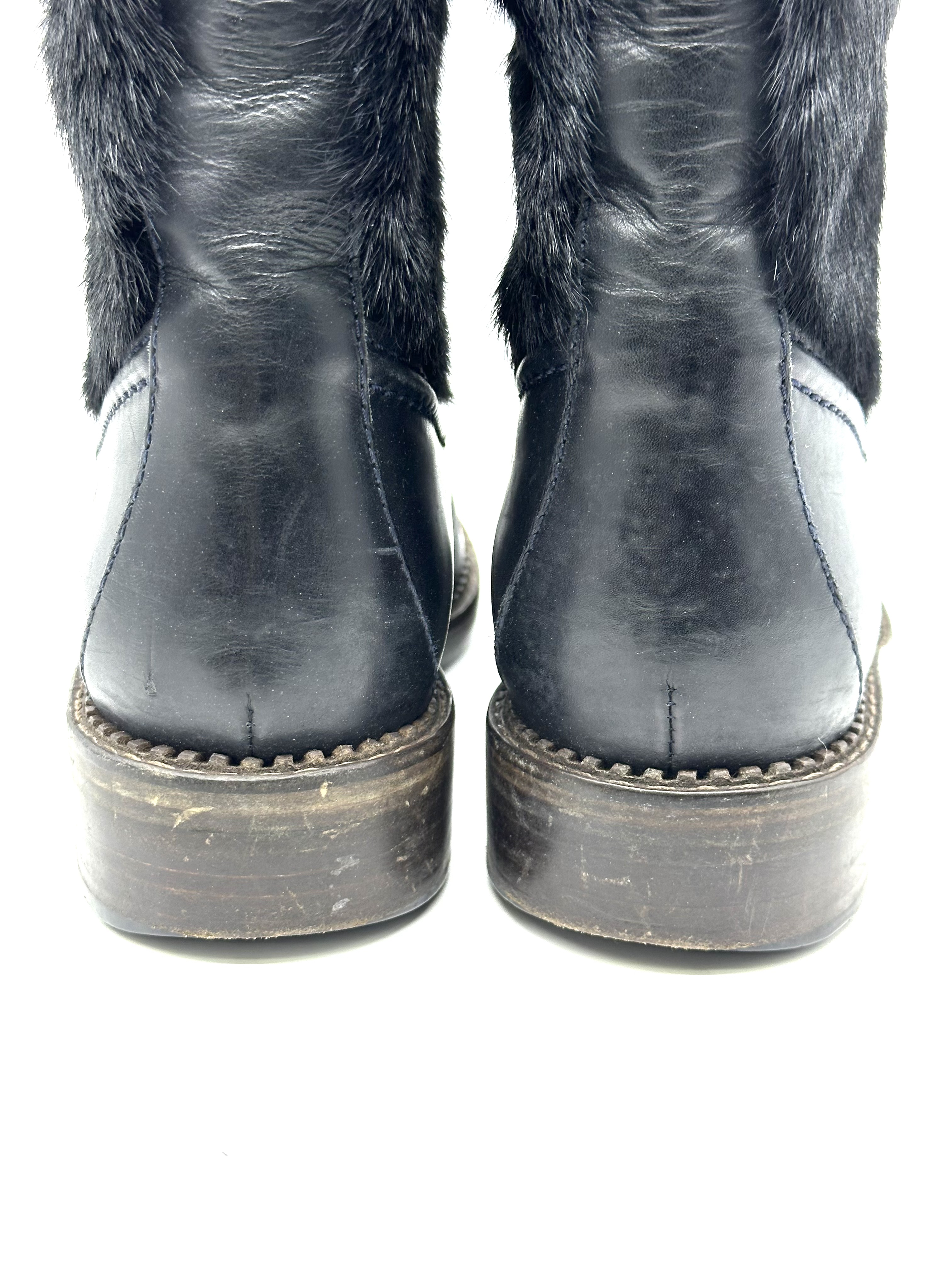 Pre-Owned Chanel Pony-style calfskin riding boots / Product Code:  26040409