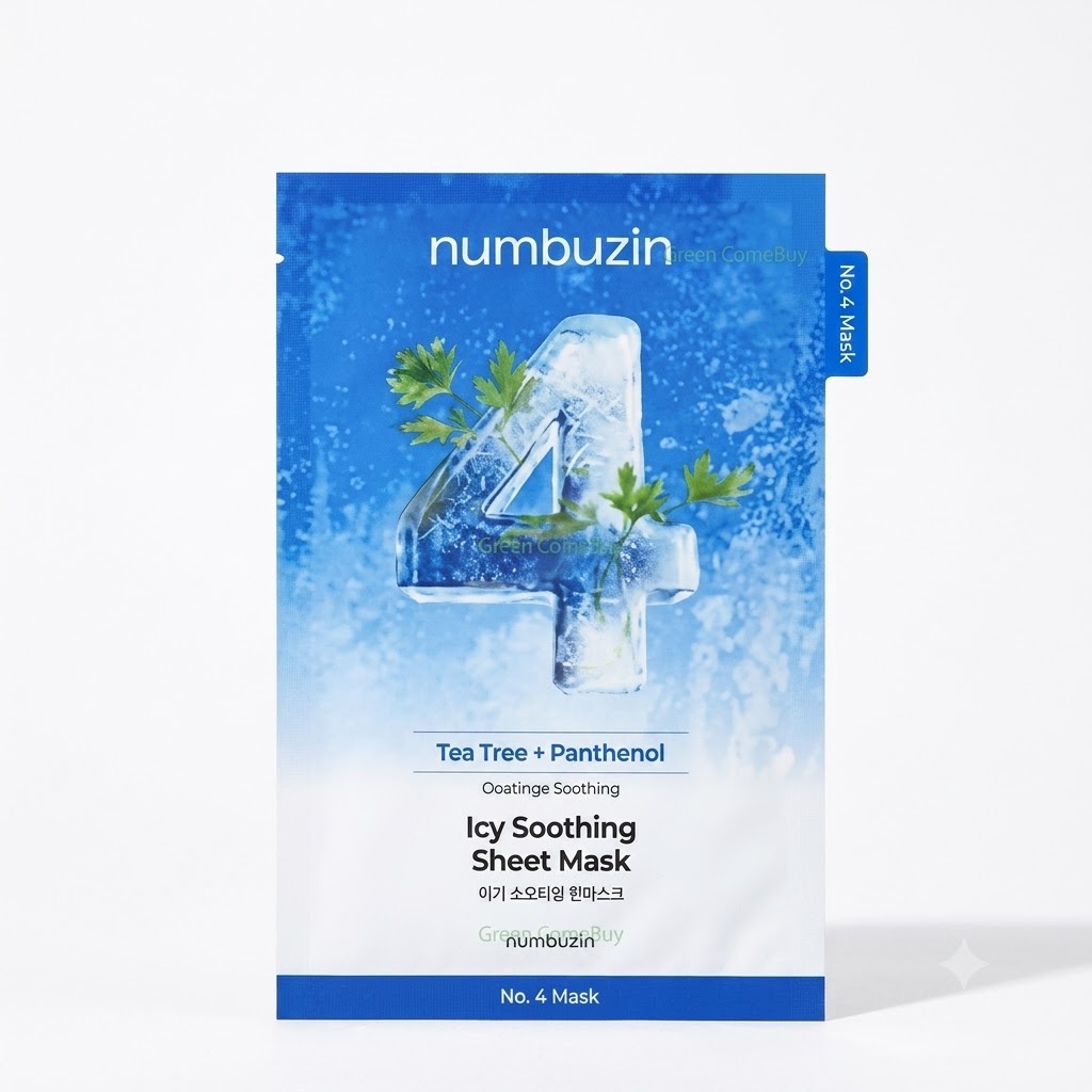 numbuzin No.4 SOS冰爽舒緩艾草果凍面膜 1片