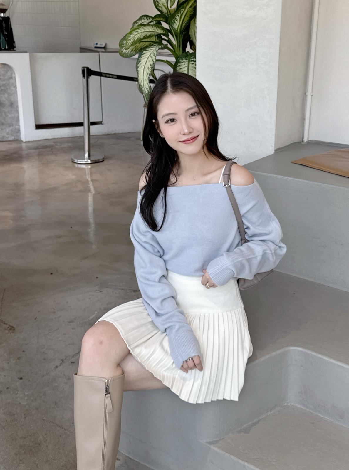 【機心款式】純色大領軟綿上衣