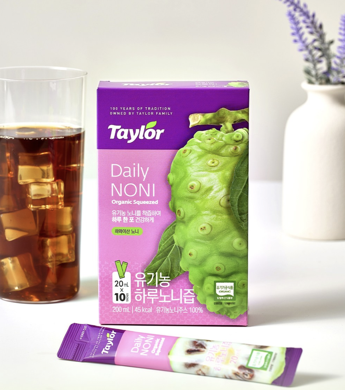 韓國 Taylor 美國天然 有機 諾麗果汁 10包/盒｜Organic Daily Noni Juice