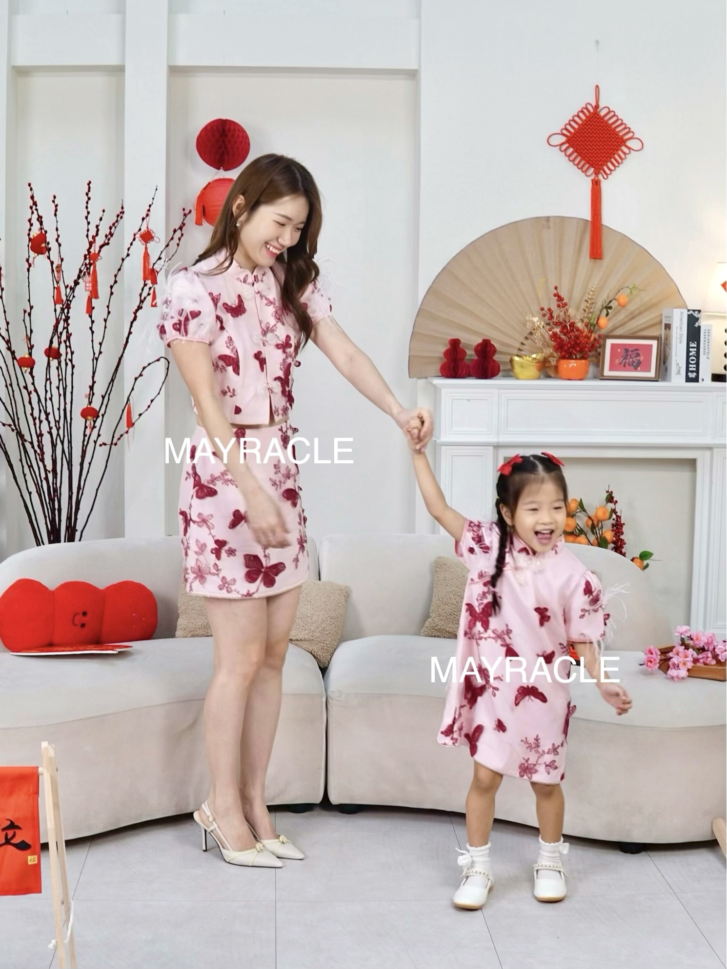 [PRE-ORDER] CNY 2027 Butterfly (蝶) Top + Skort Set