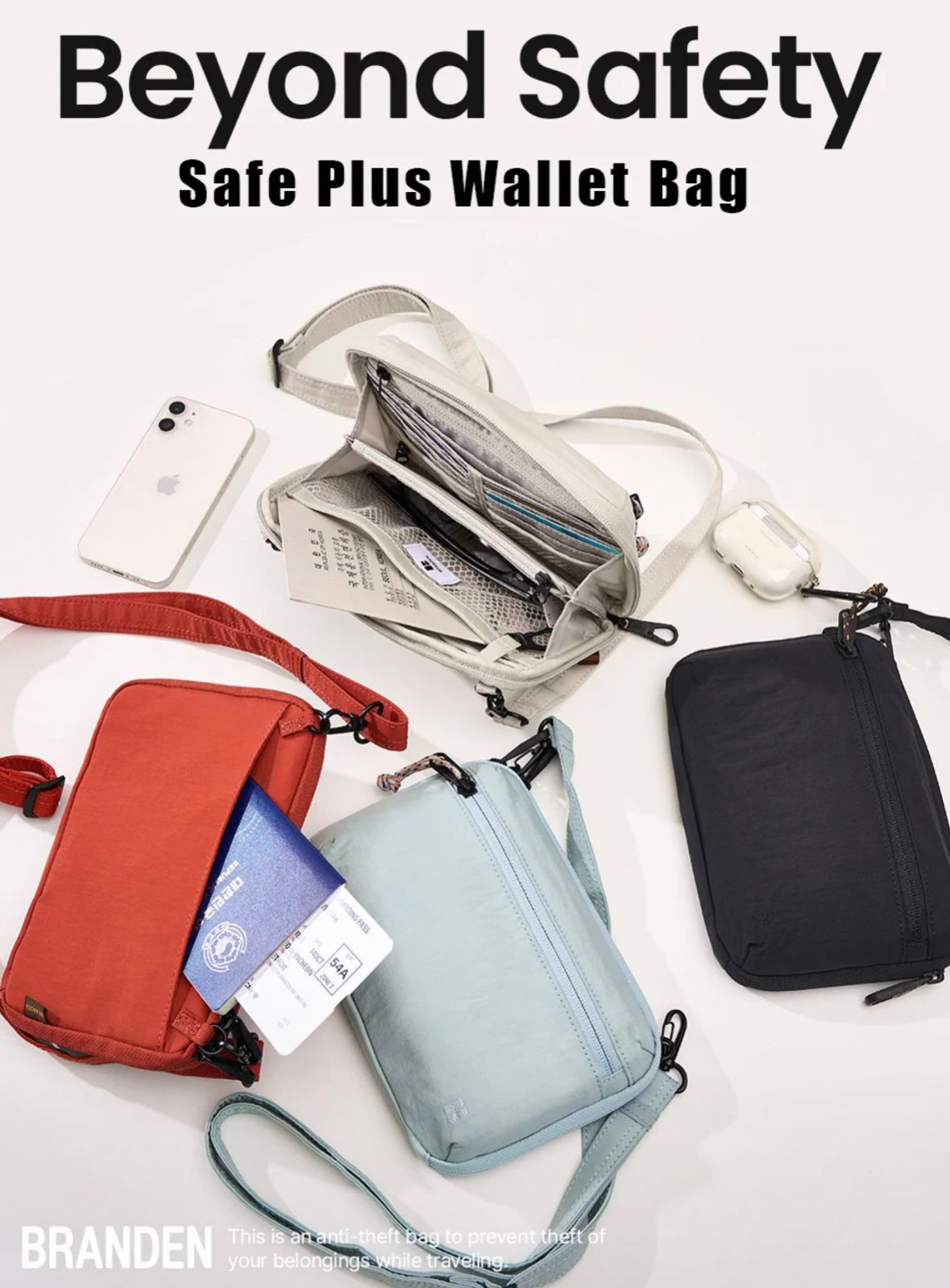 *🇰🇷韓國直送Branden Safe Plus防盜旅行Wallet Bag*