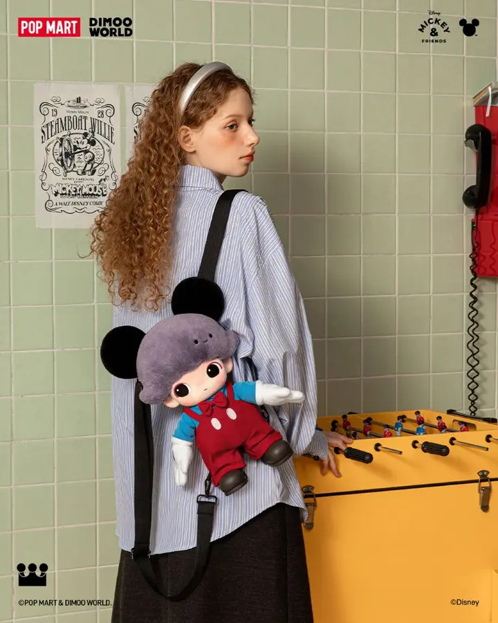 📦訂購 台灣代購 POP MART 泡泡瑪特 DIMOO WORLD ×迪士尼系列米奇搪膠毛絨包