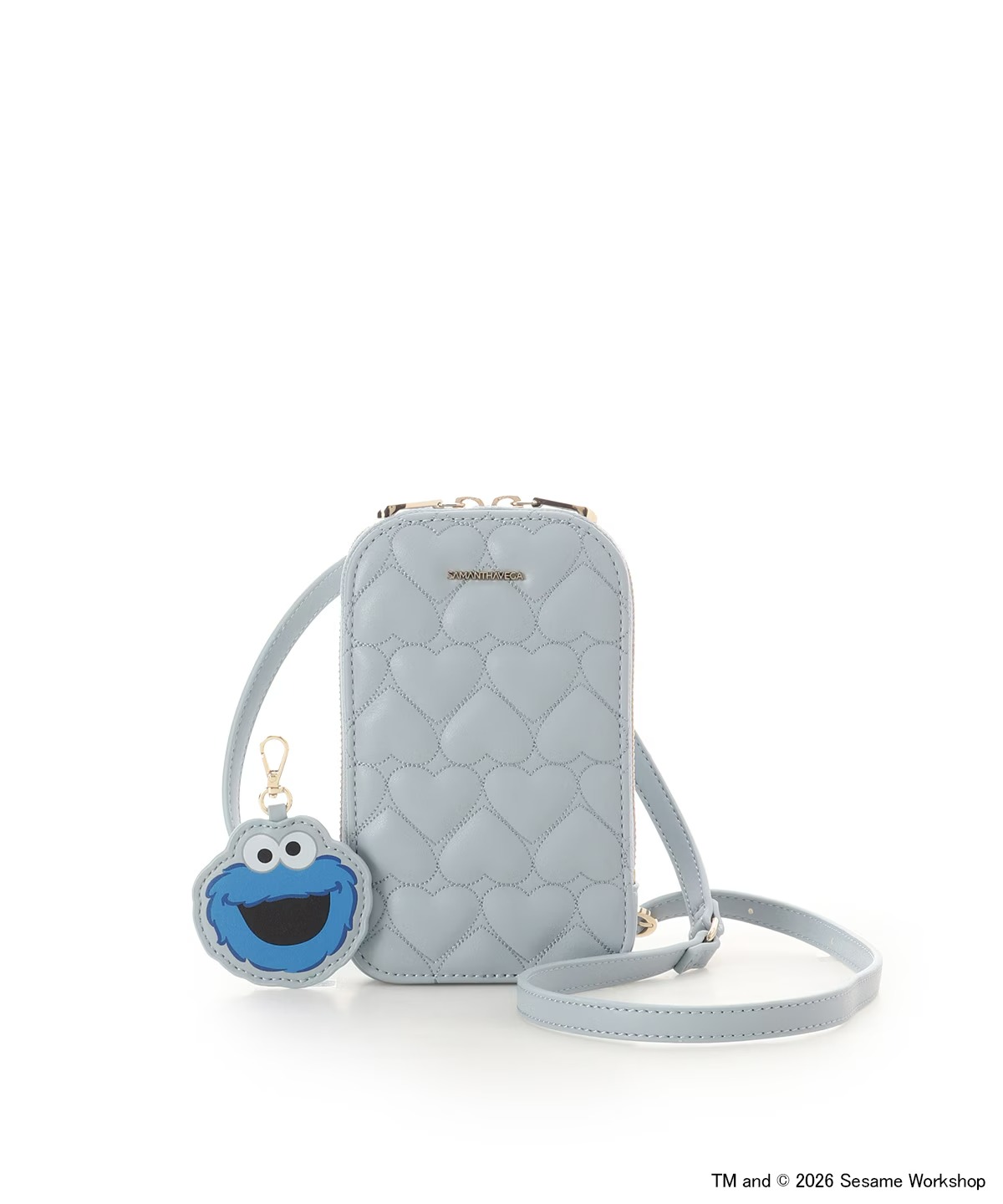 🌸 【預訂】Cookie Monster Smartphone Shoulder Bag - SAMANTHAVEGA x SESAME STREET
