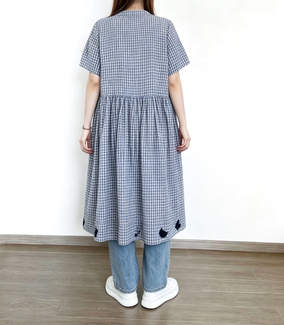 ☀️夏日優惠☀️ 日系格刺繡print Ops