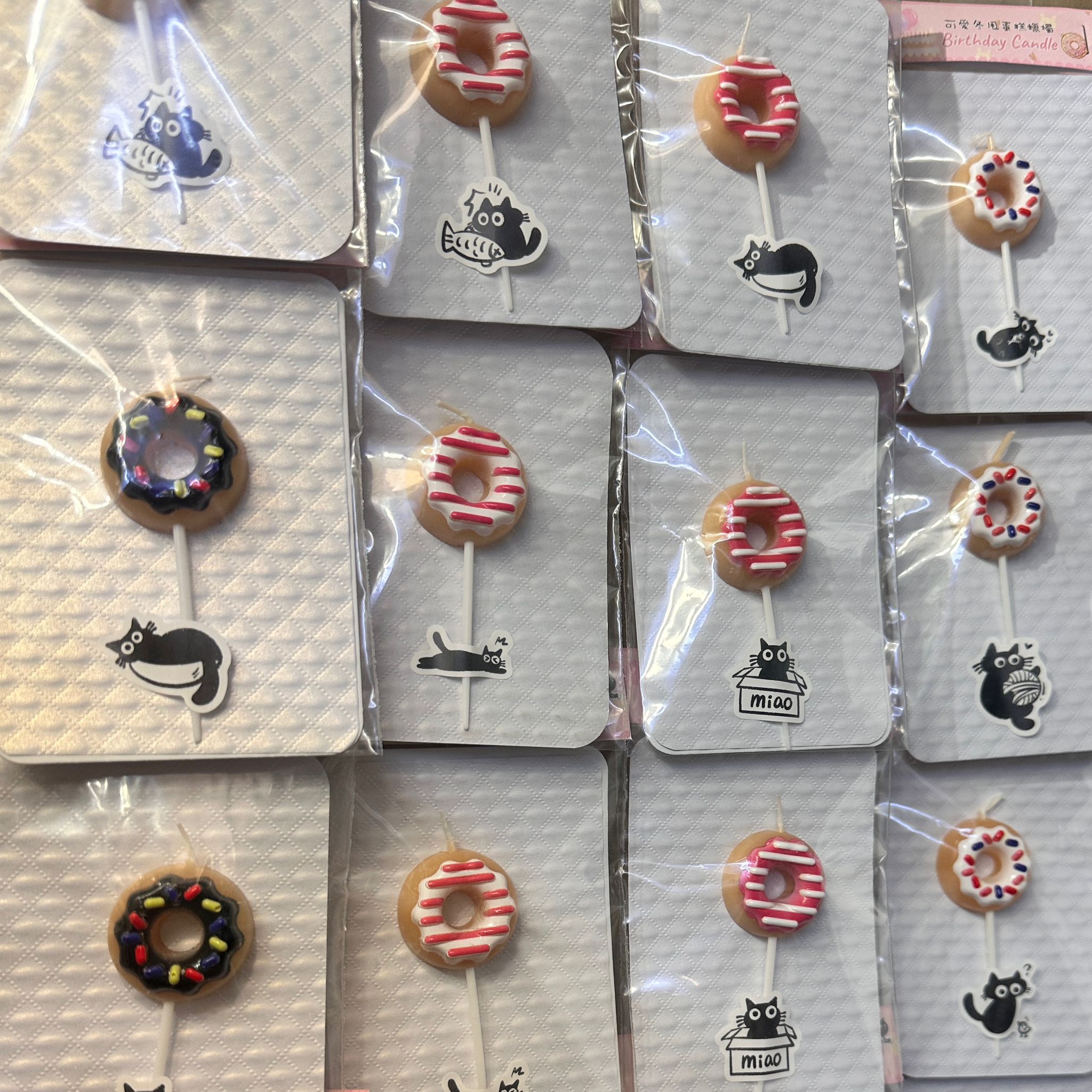 可愛冬甩蛋糕造型生日蠟燭